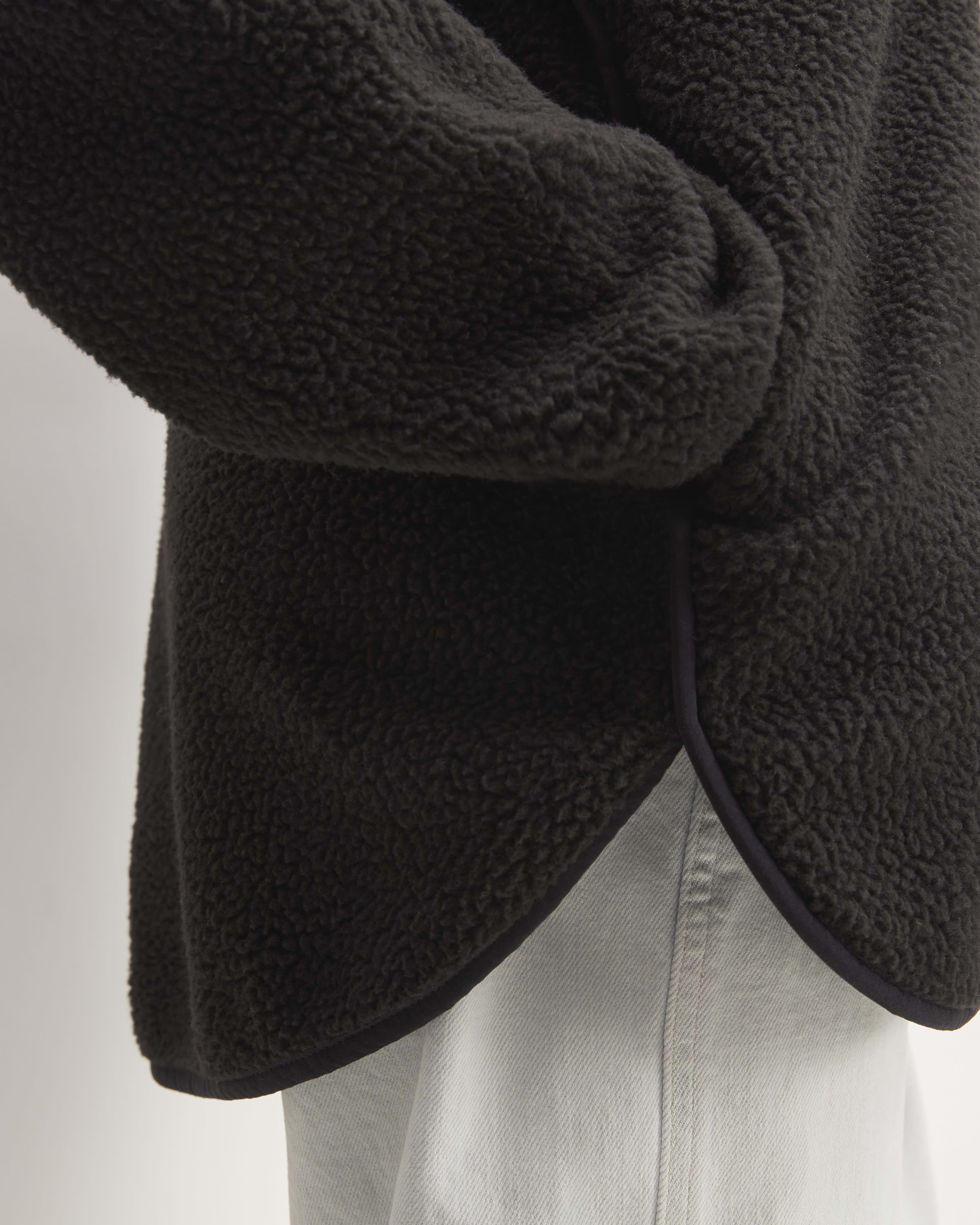 The ReNew Fleece Full-Zip Hoodie Black – Everlane
