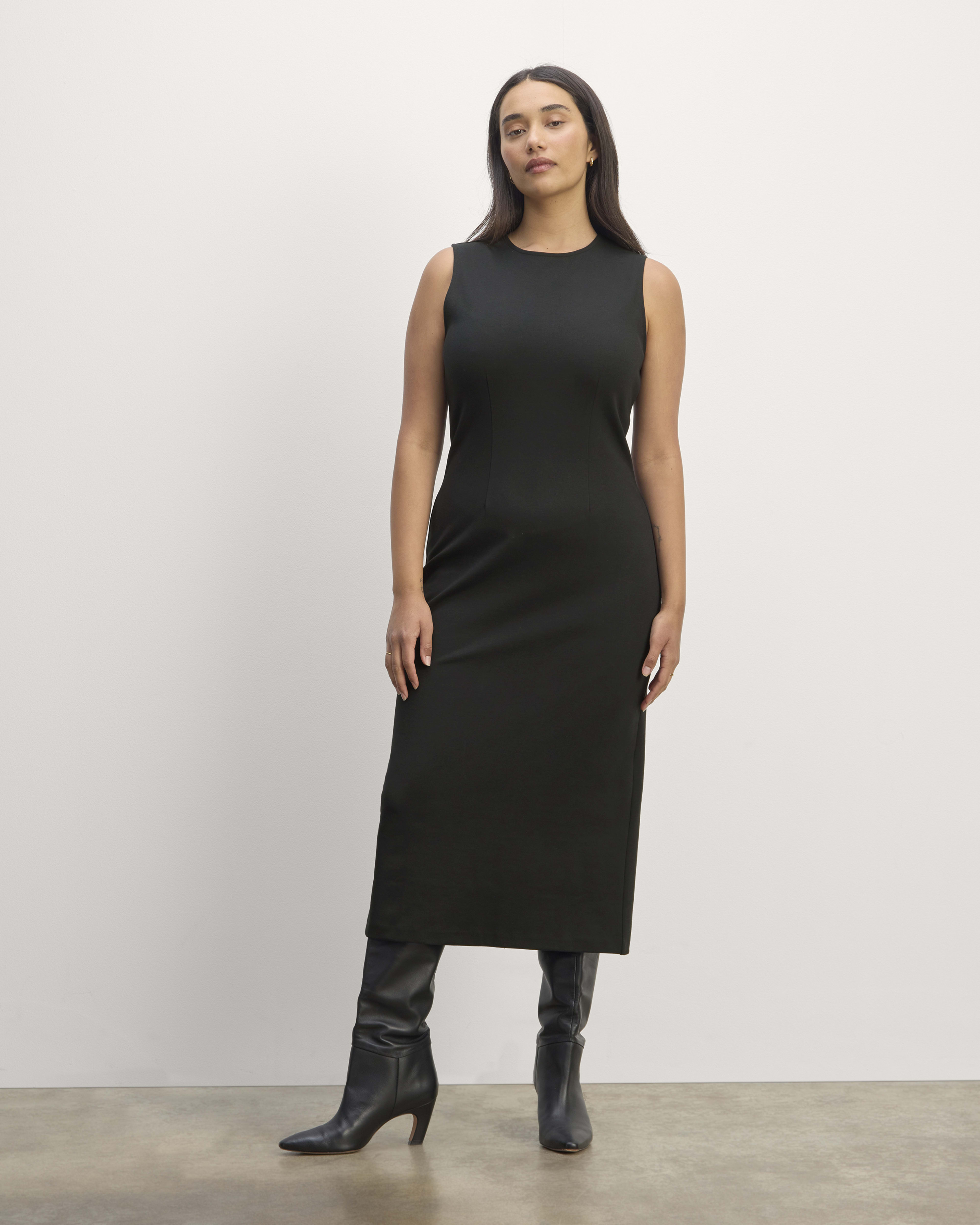 The Dream 90s Midi Dress Black Everlane