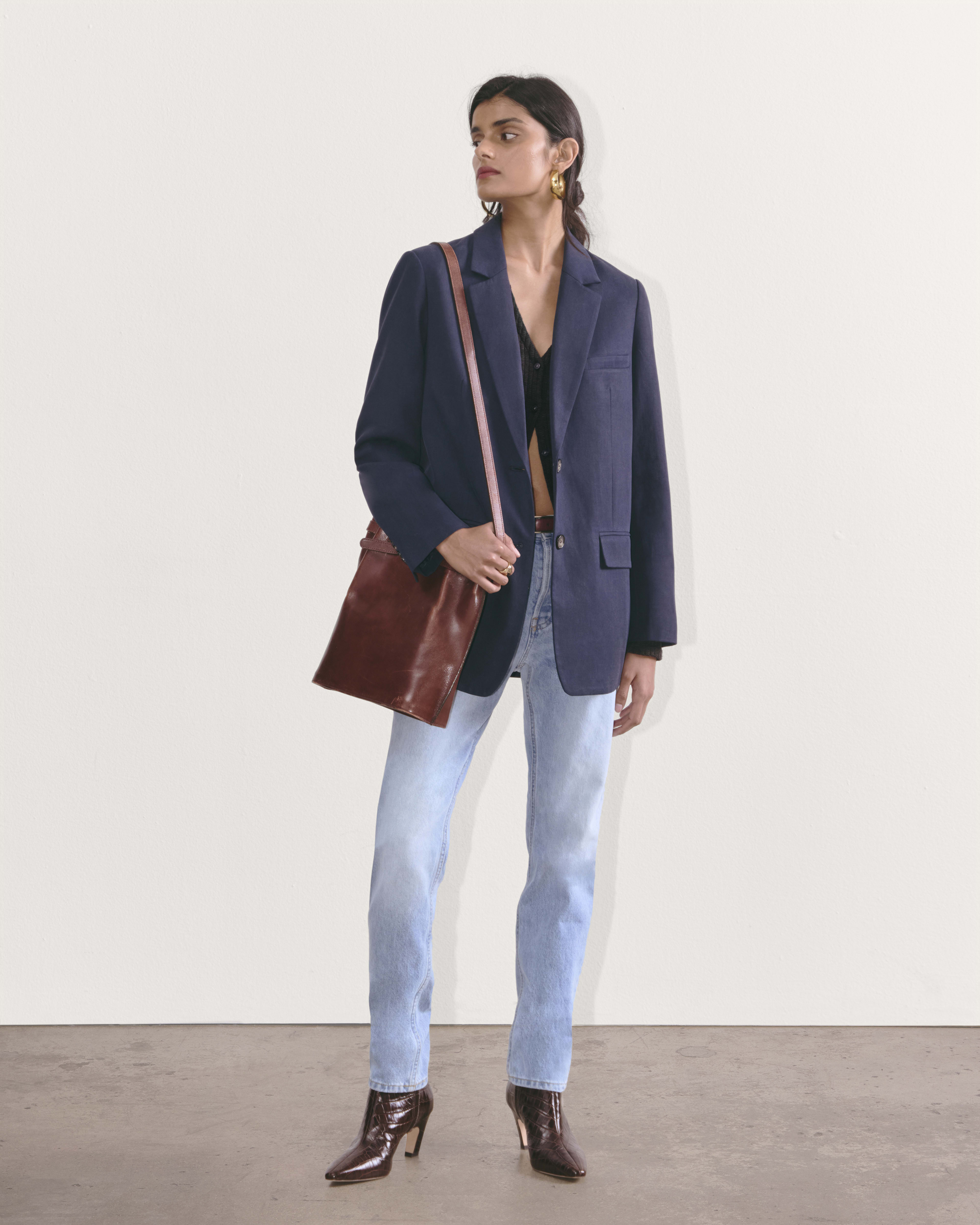 Everlane black cardigan top