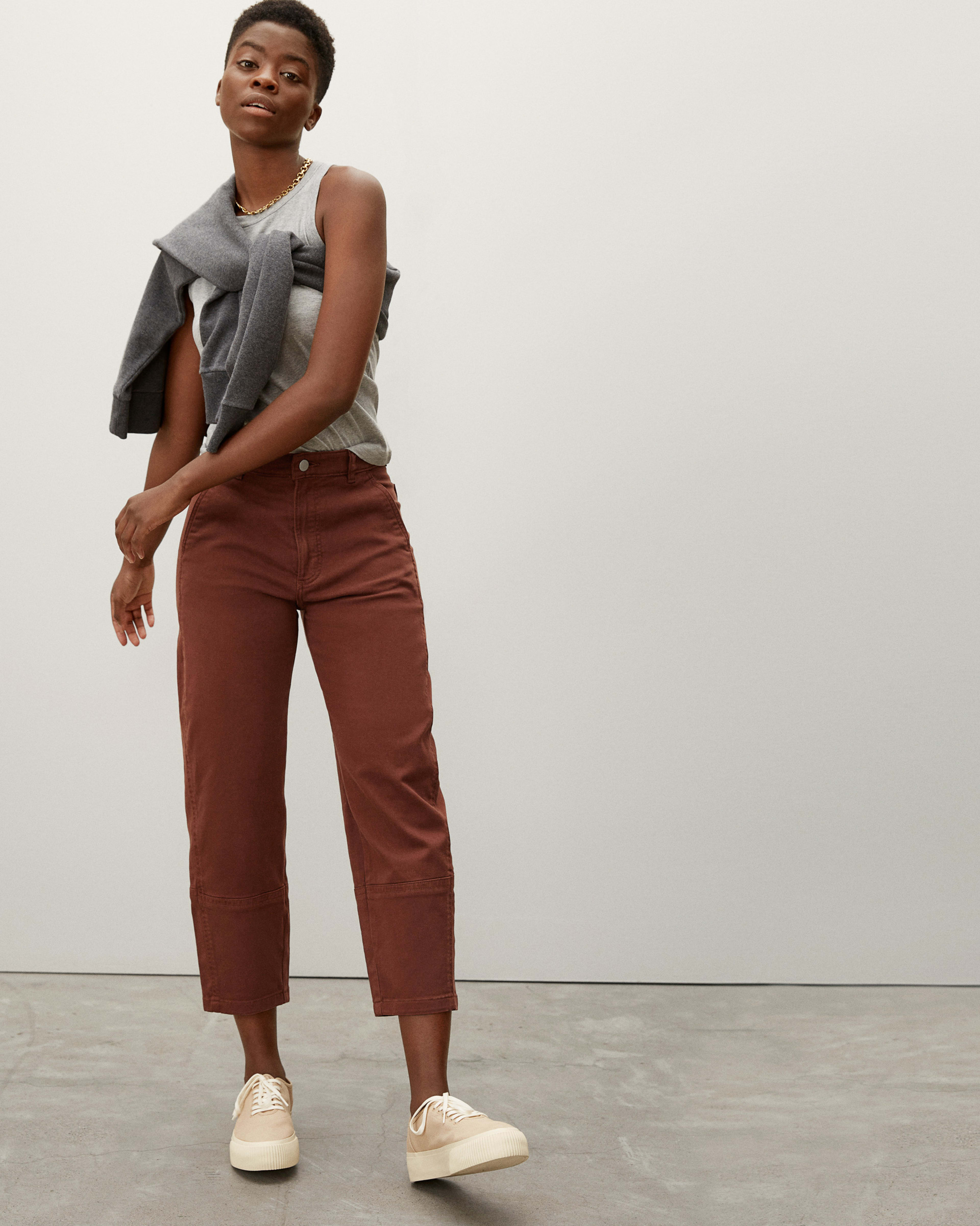 Utility cropped trousers deals