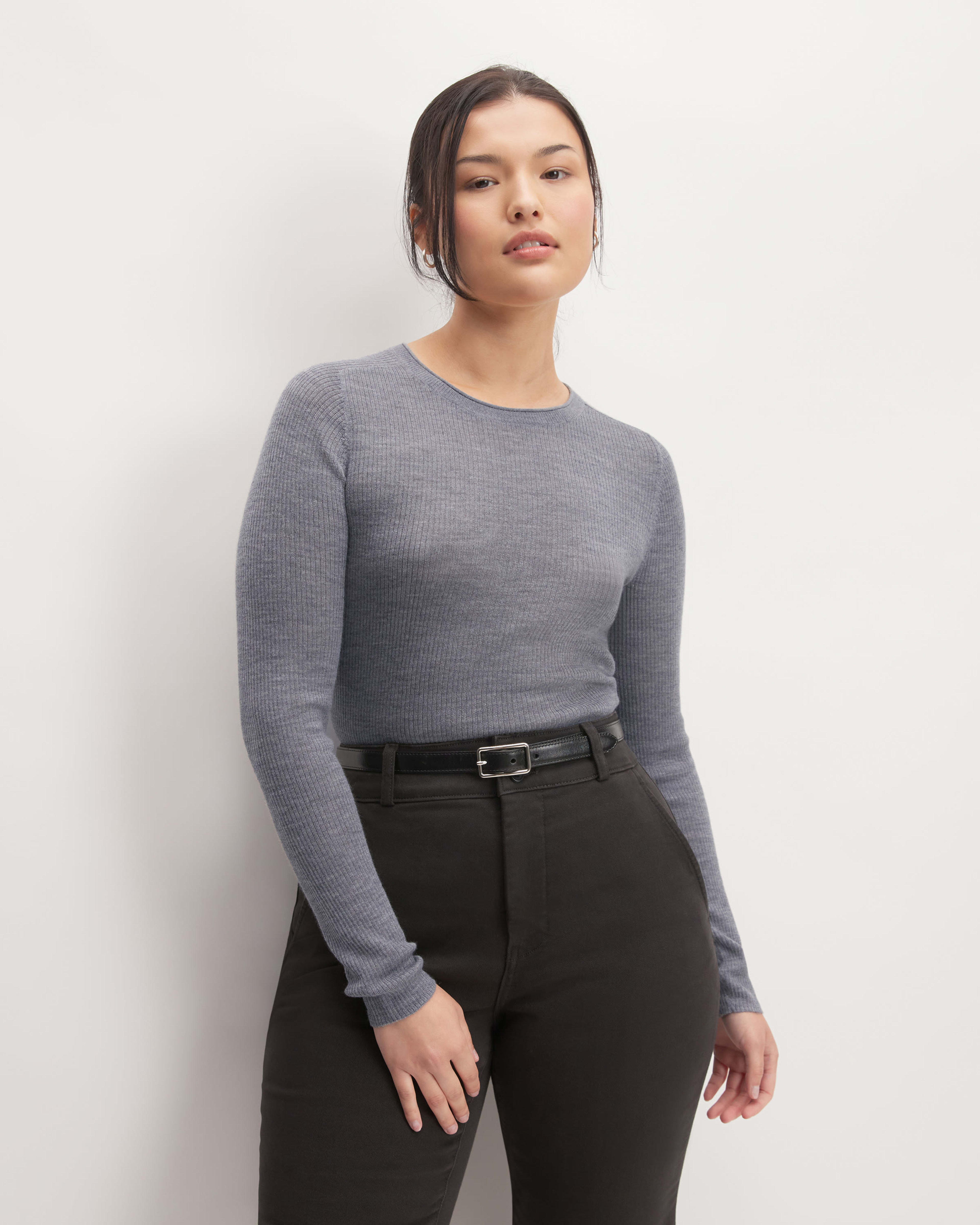 EVER PEWTER HEATHER LONGSLEEVE