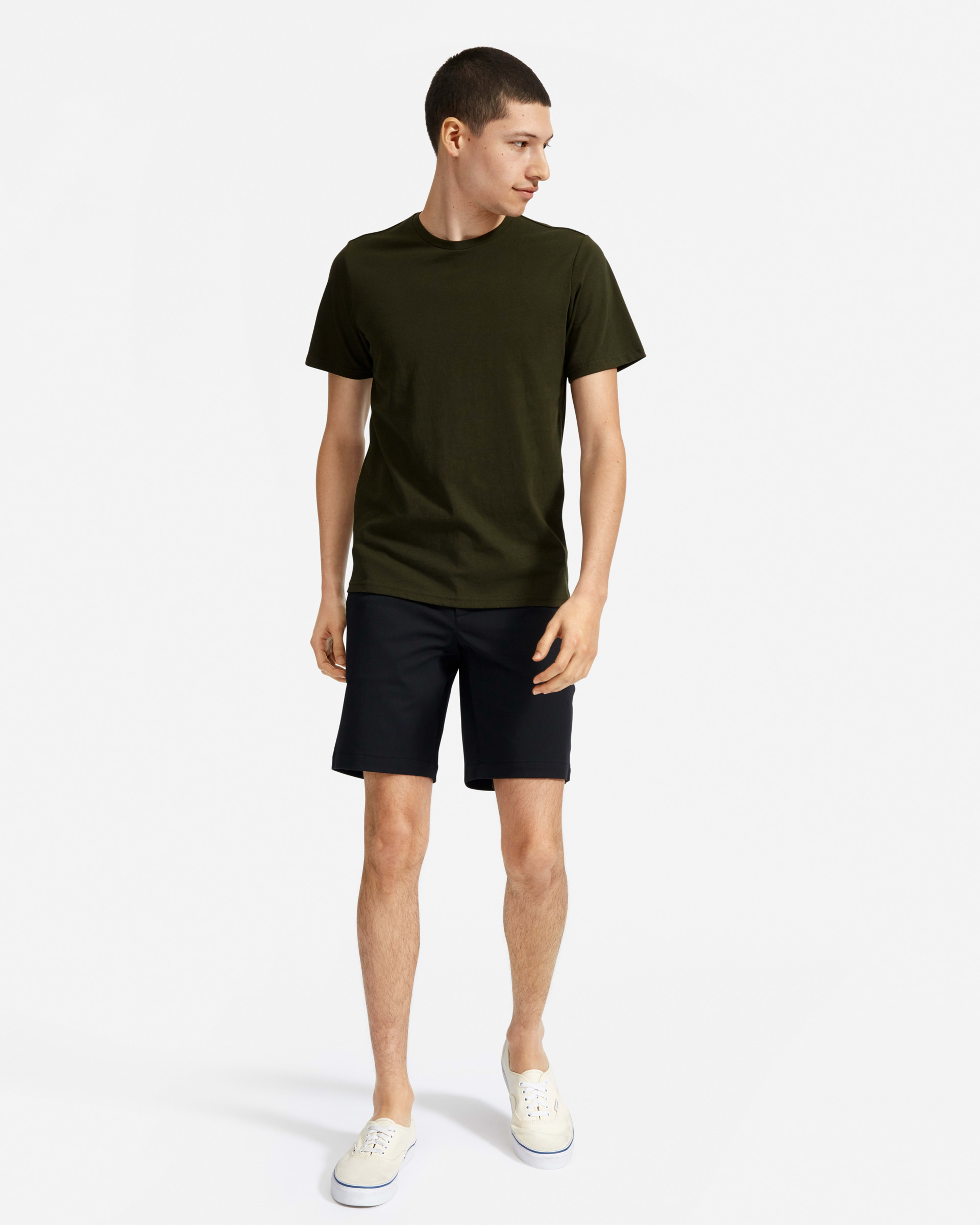 Long Chino Short In Black