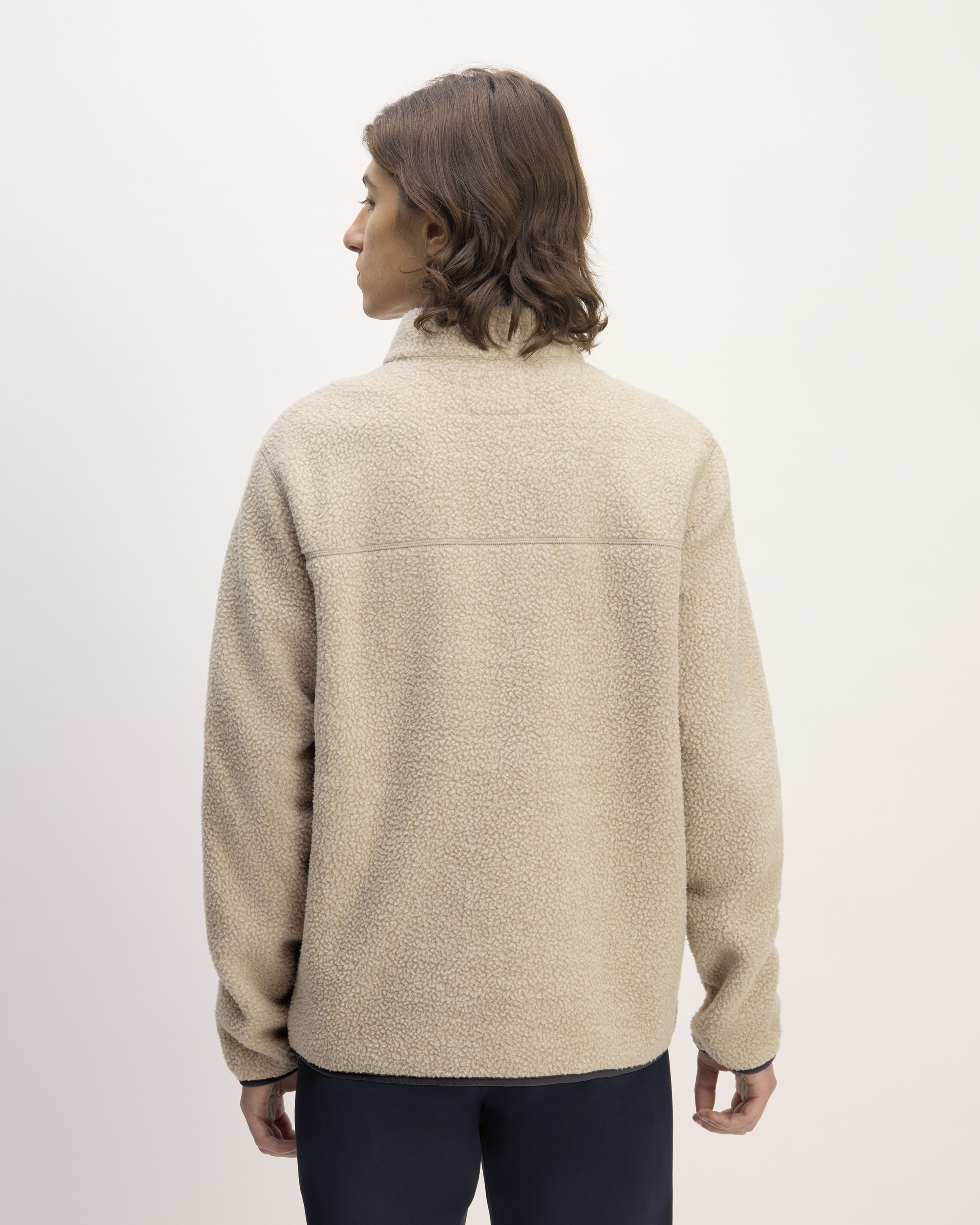 The ReNew Fleece Pullover Oatmeal Everlane