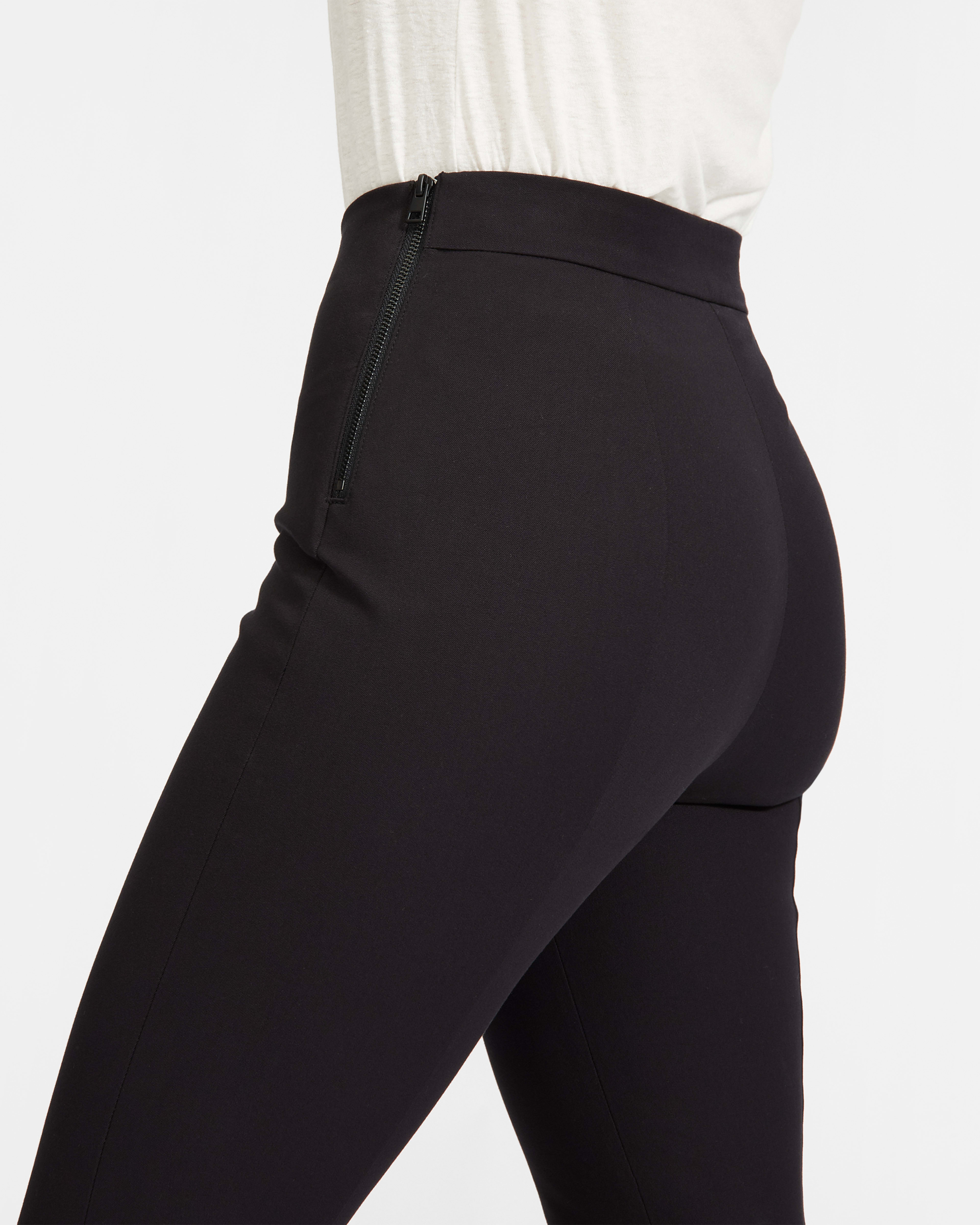 The Curvy Side-Zip Stretch Cotton Pant Black – Everlane