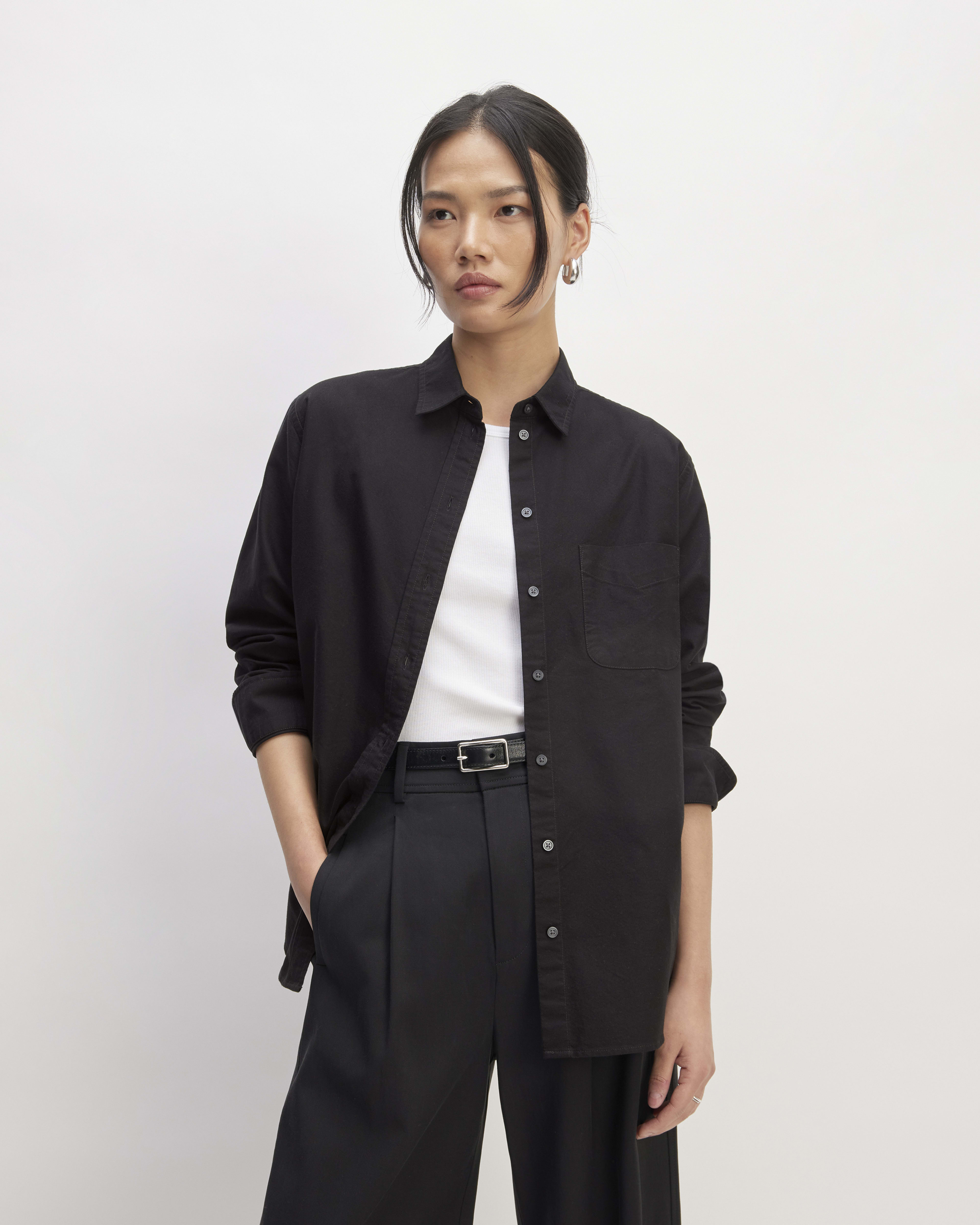 Everlane modern oxford black deals