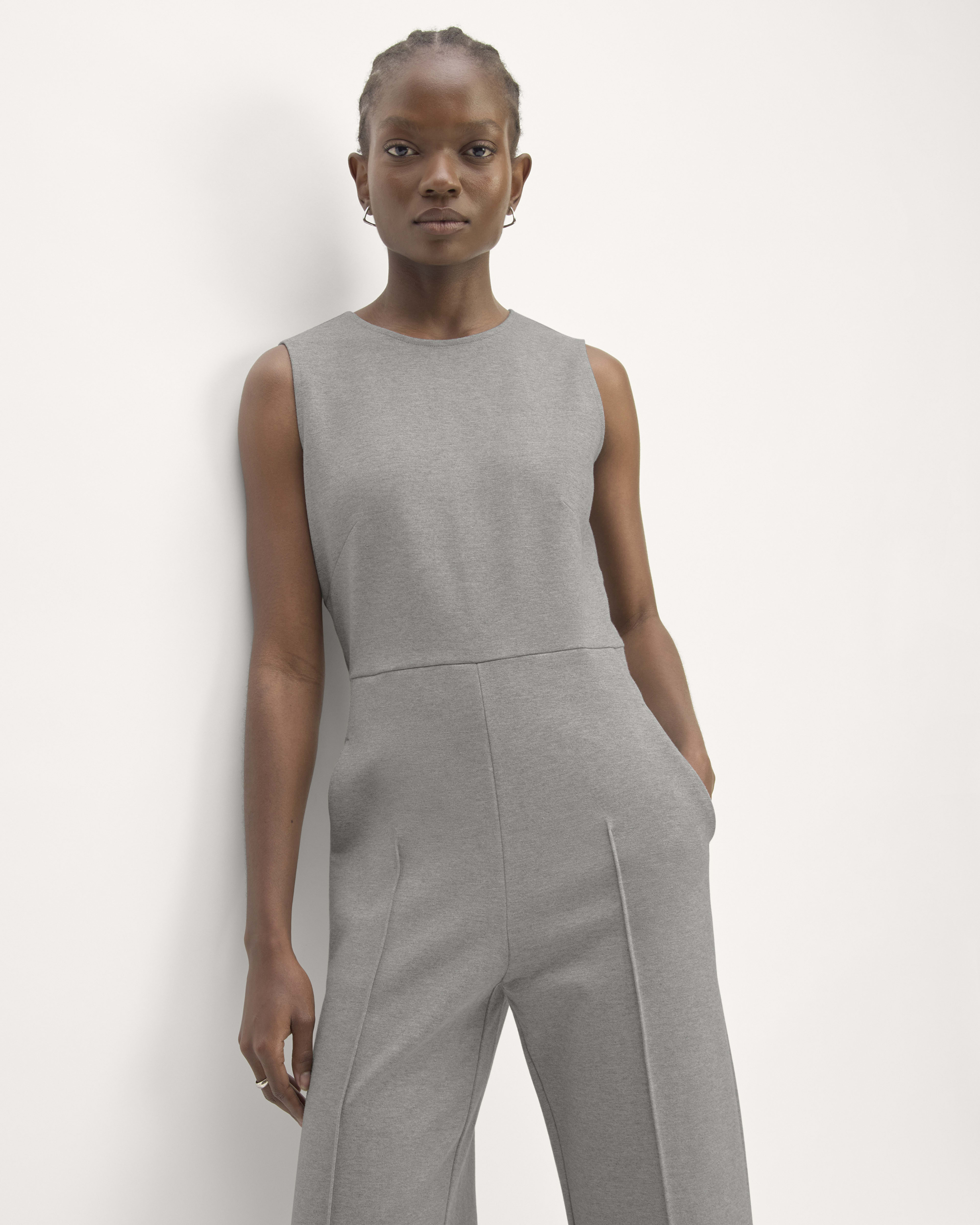 The Dream Jumpsuit Mid Heather Grey Everlane