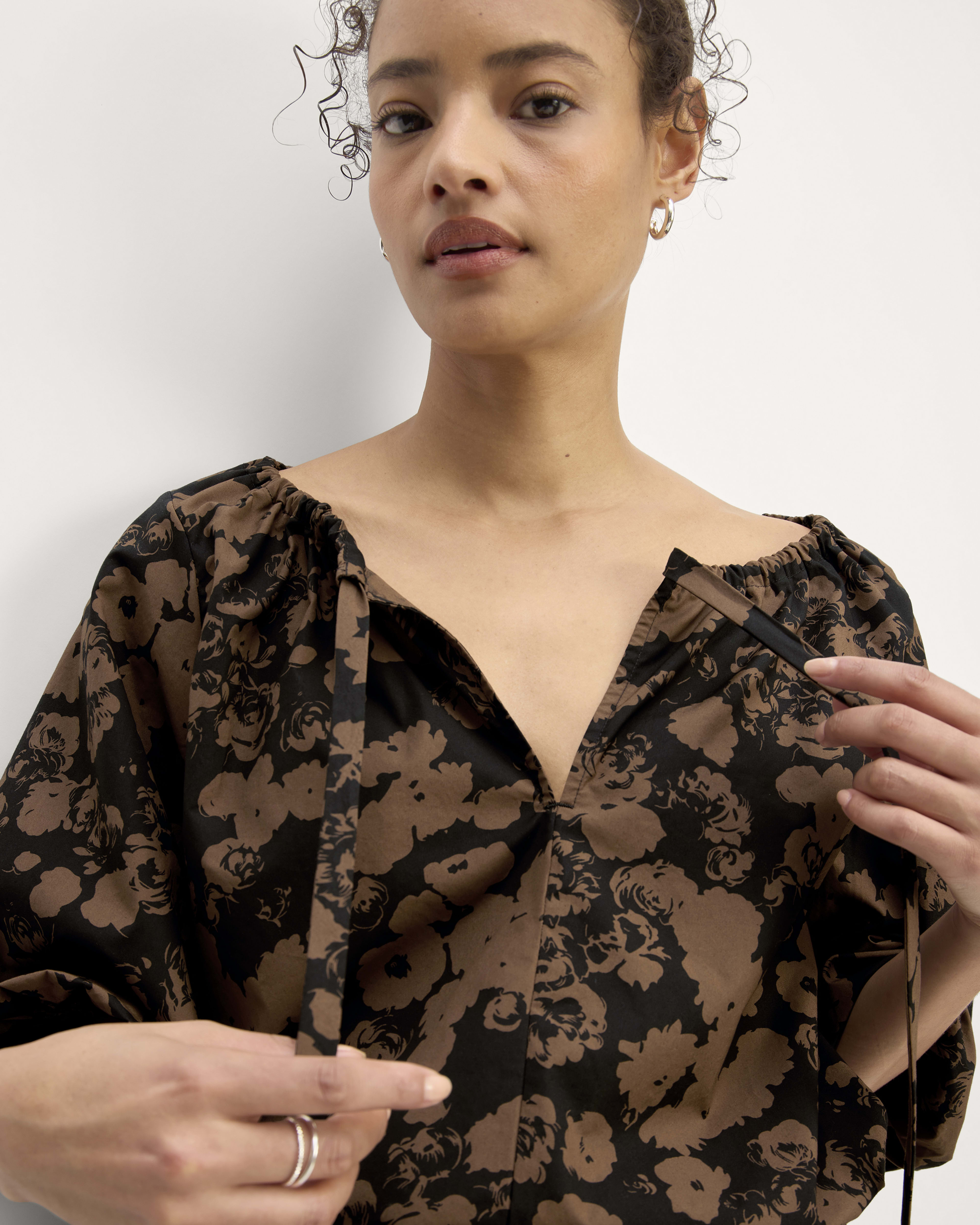 Flor Supima Cotton Black Top with Pant Set