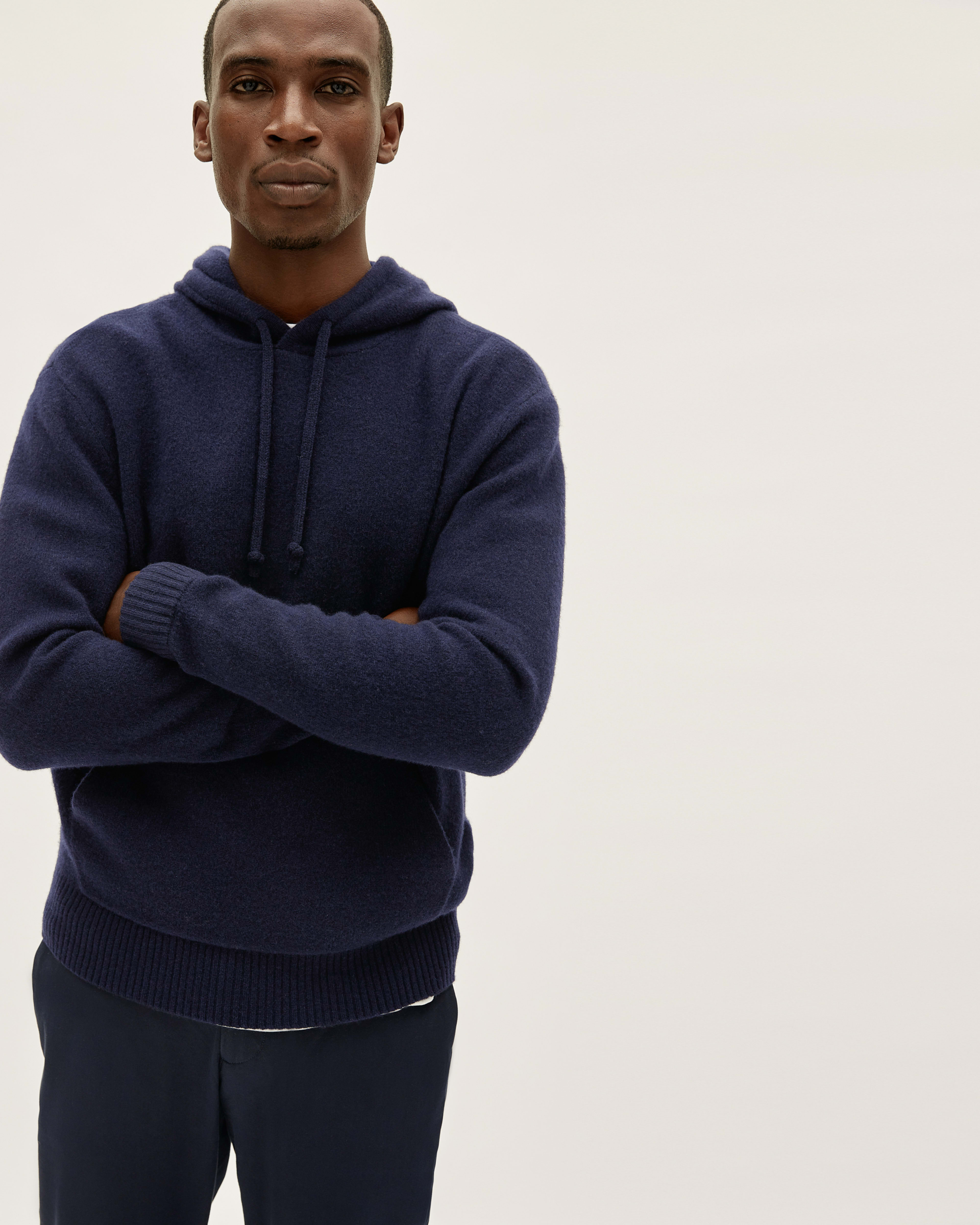 100 wool hoodie mens clearance