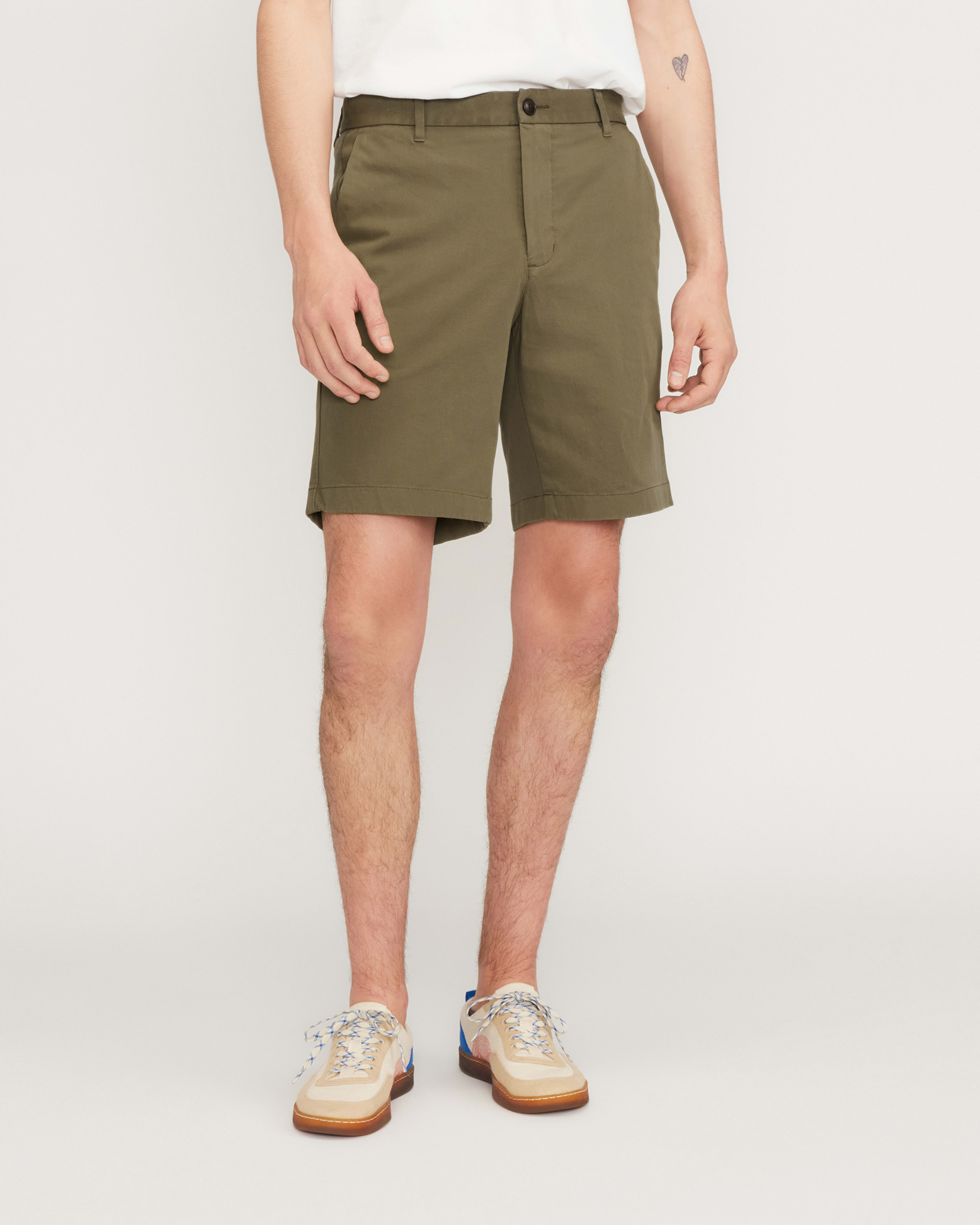 Khaki dress shorts hot sale