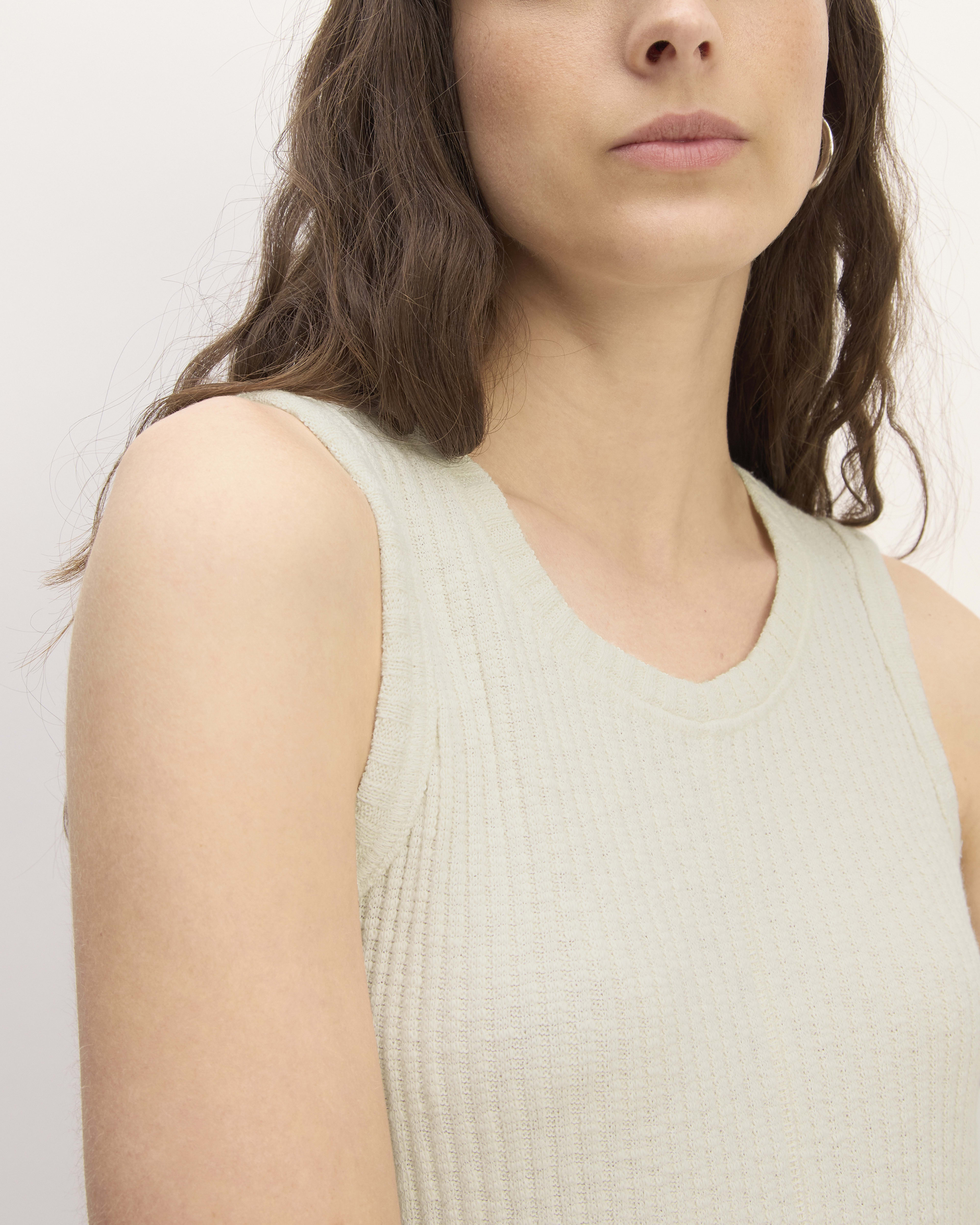 Wenrine Womens Skin Tone Knit Ribbed Contrast Stitch Tank Dress main image 0