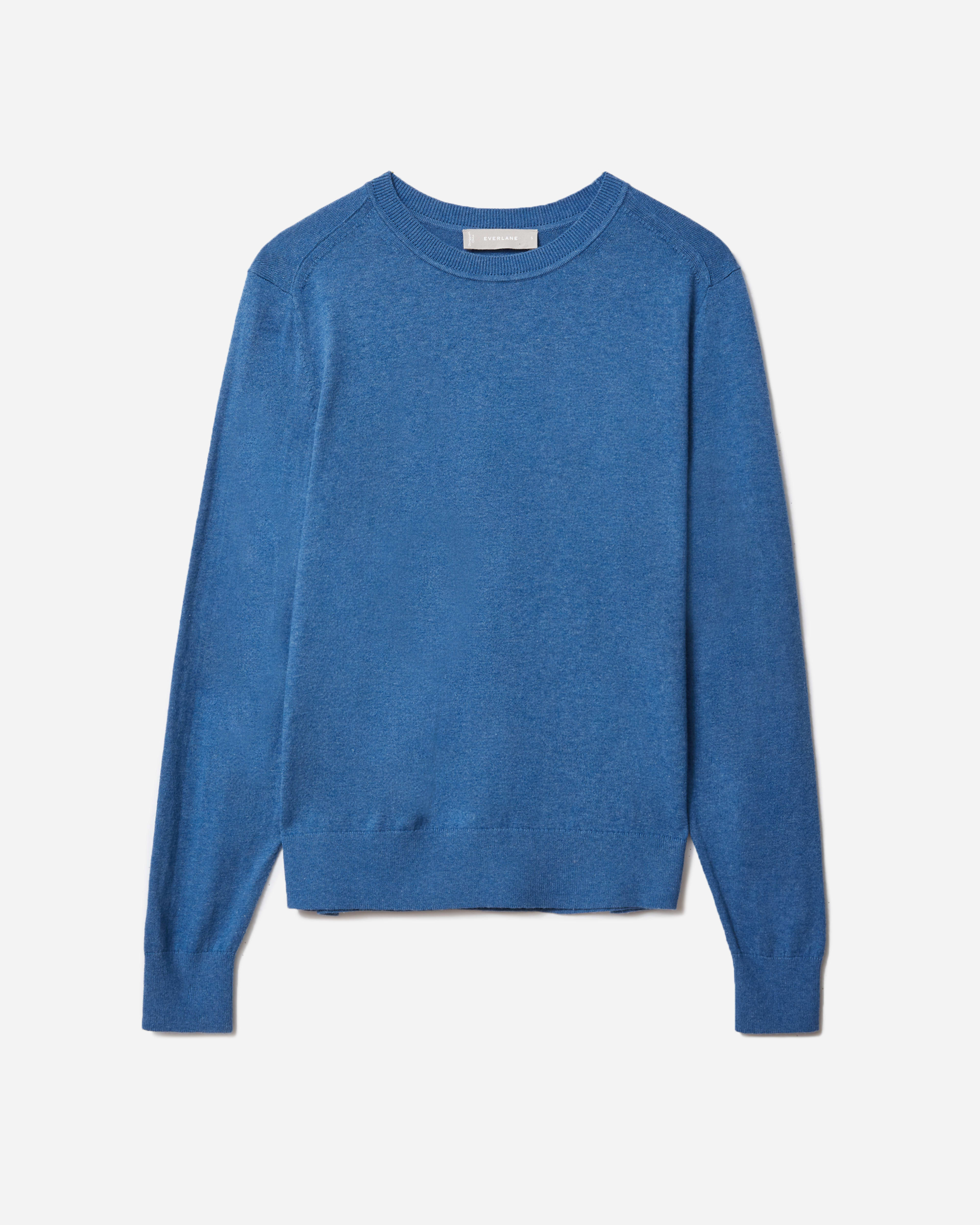 The Organic Cotton Crewneck Sweater Heathered Navy – Everlane