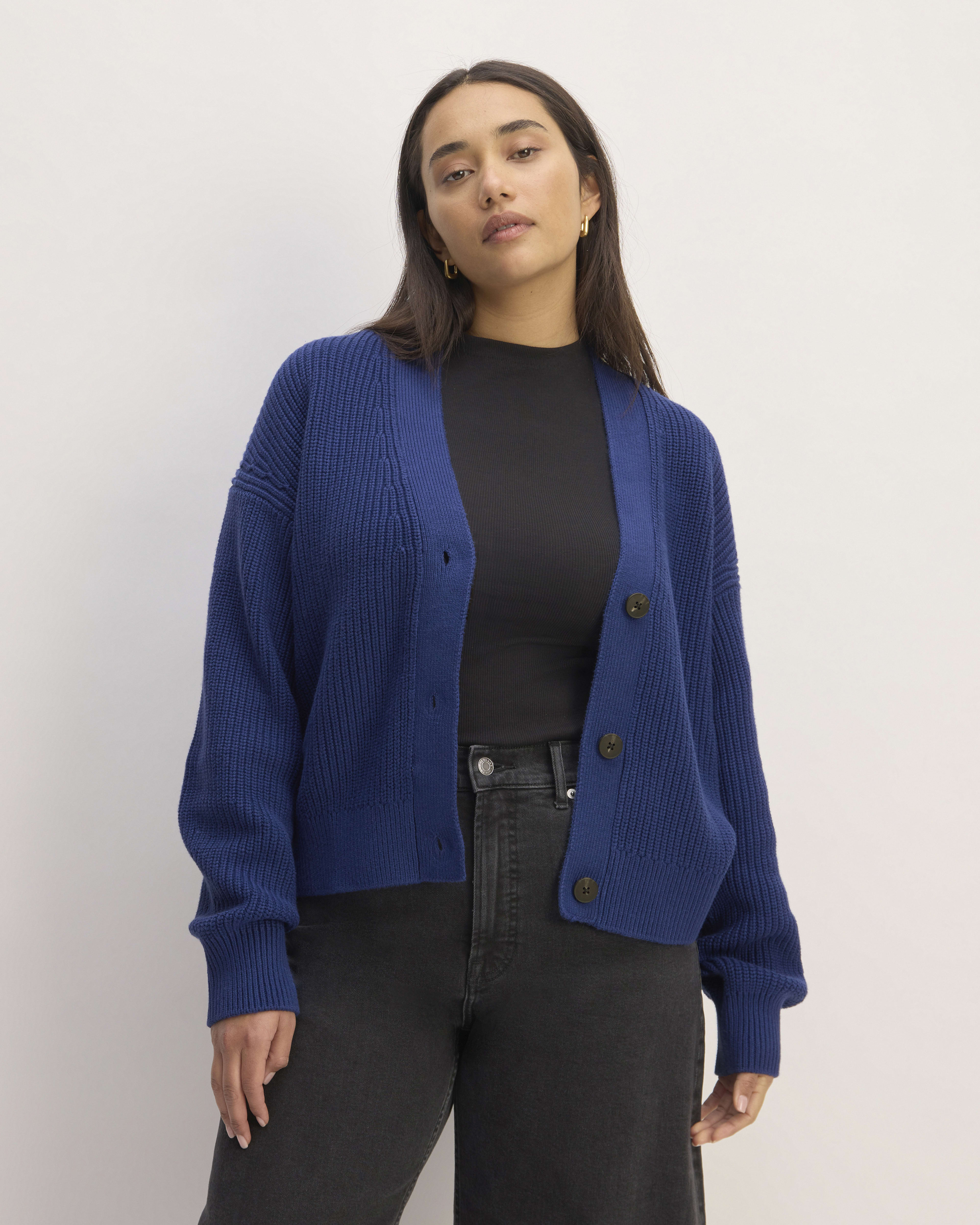 Everlane chunky knit cardigan hotsell