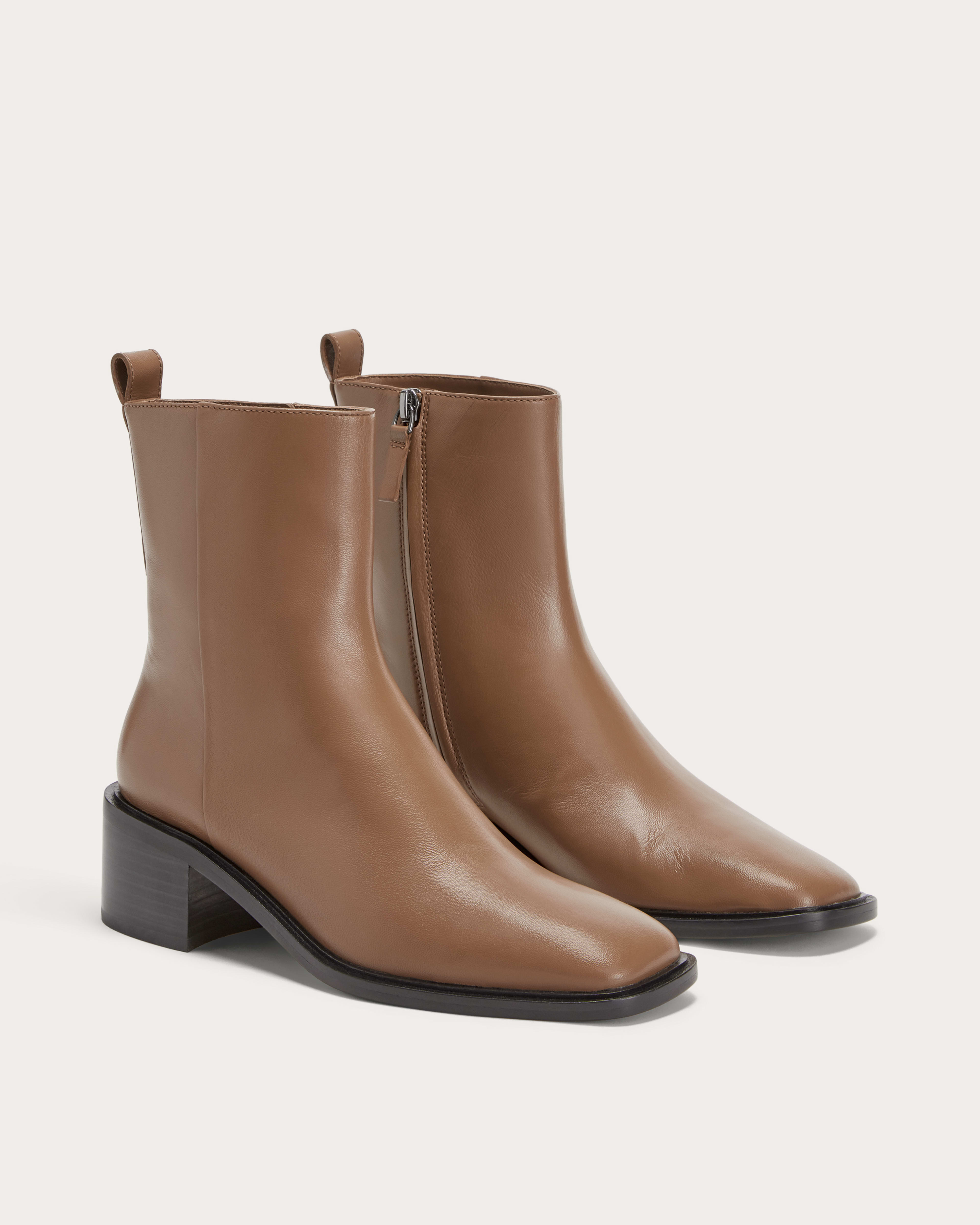Everlane boss boot taupe top