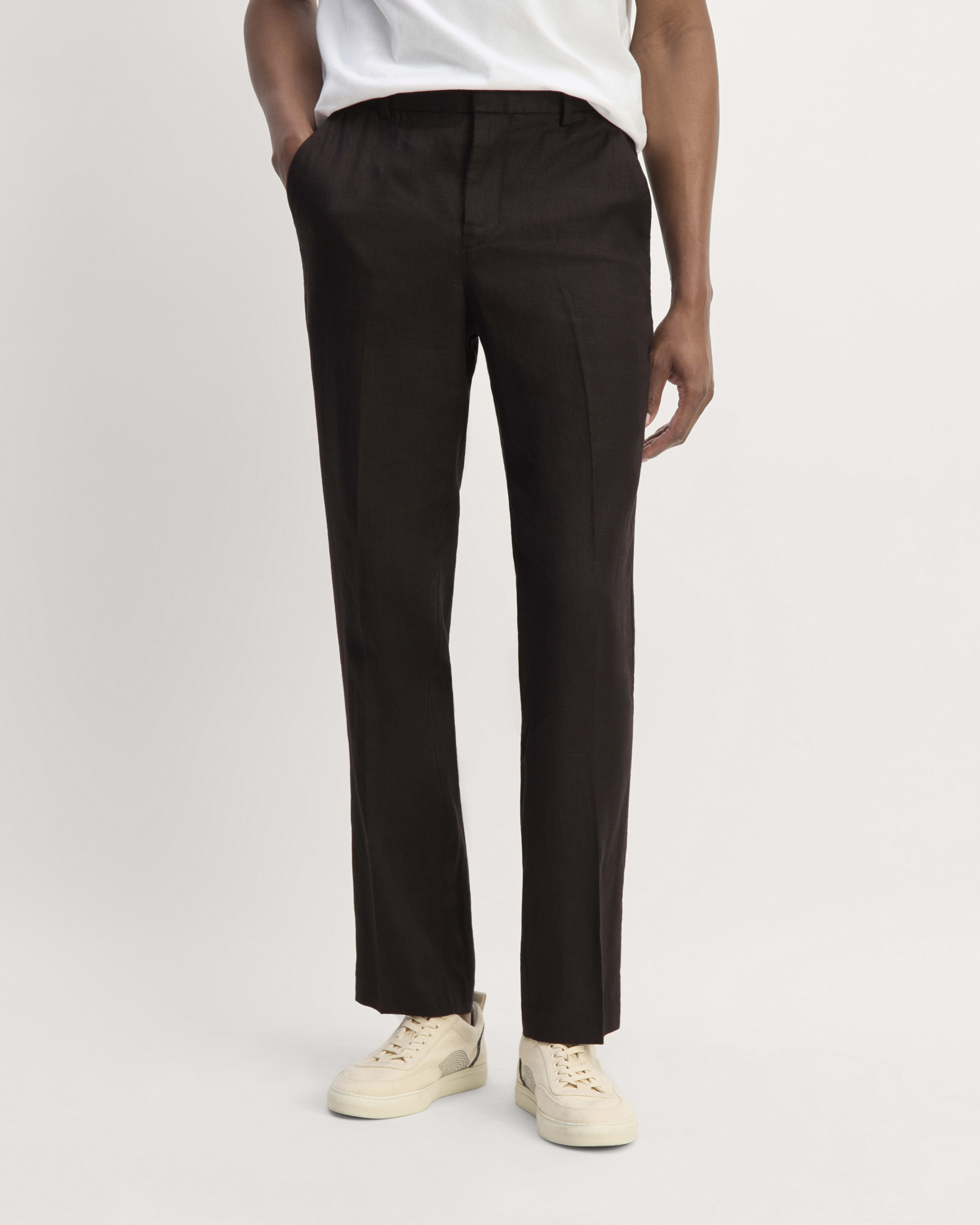 The Linen Trouser Black Everlane