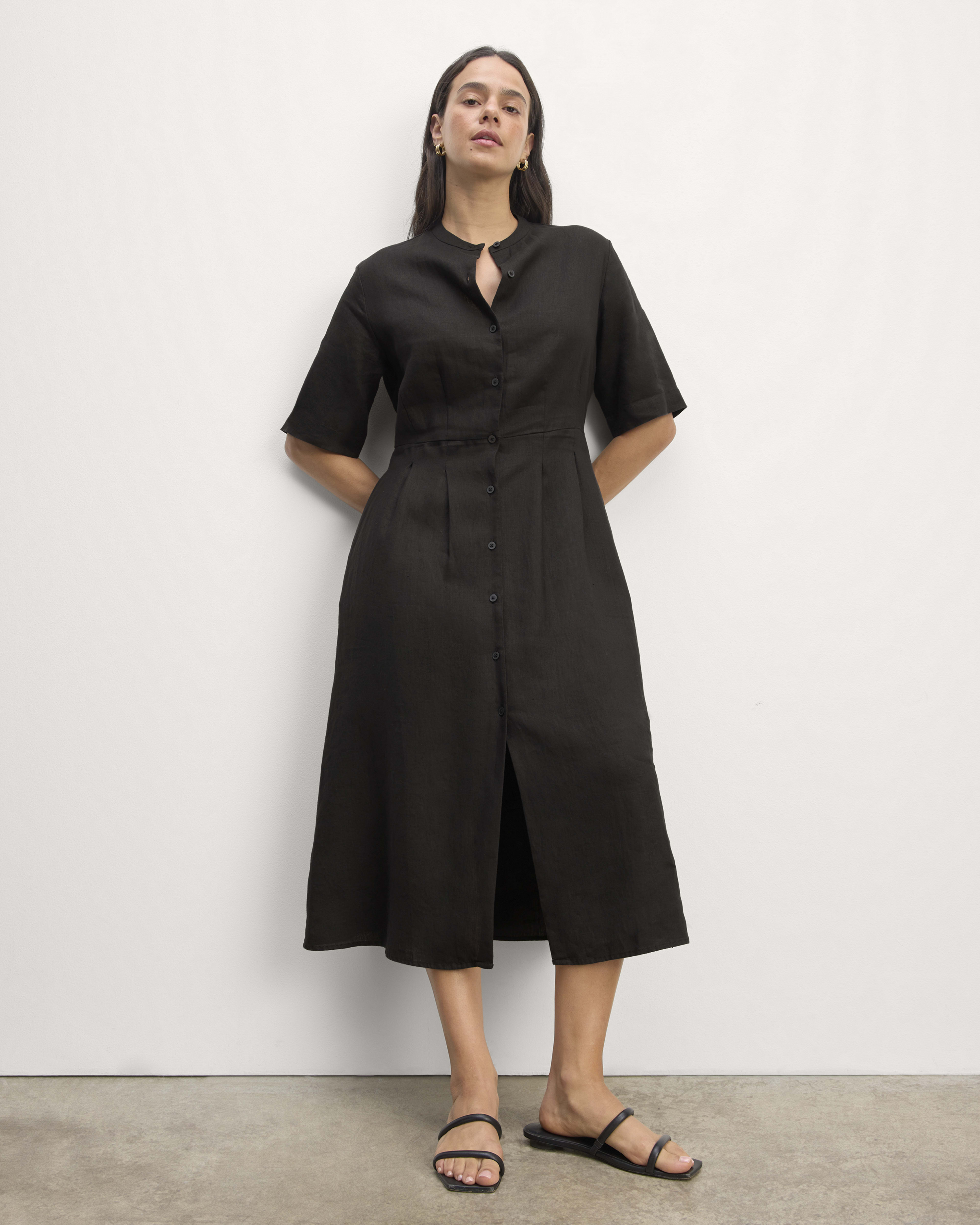 Everlane linen shirt dress store