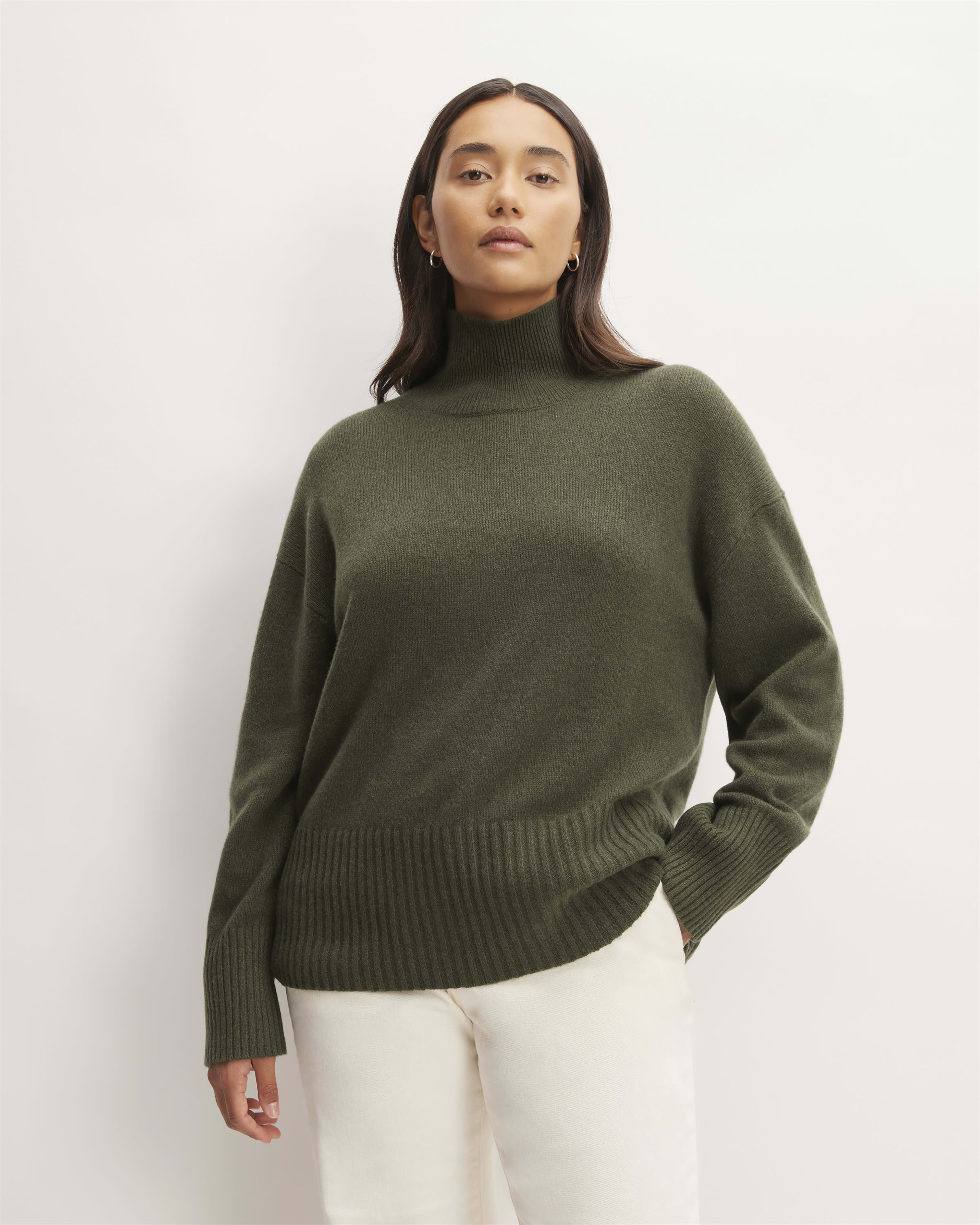 Everlane cashmere wrap sweater deals