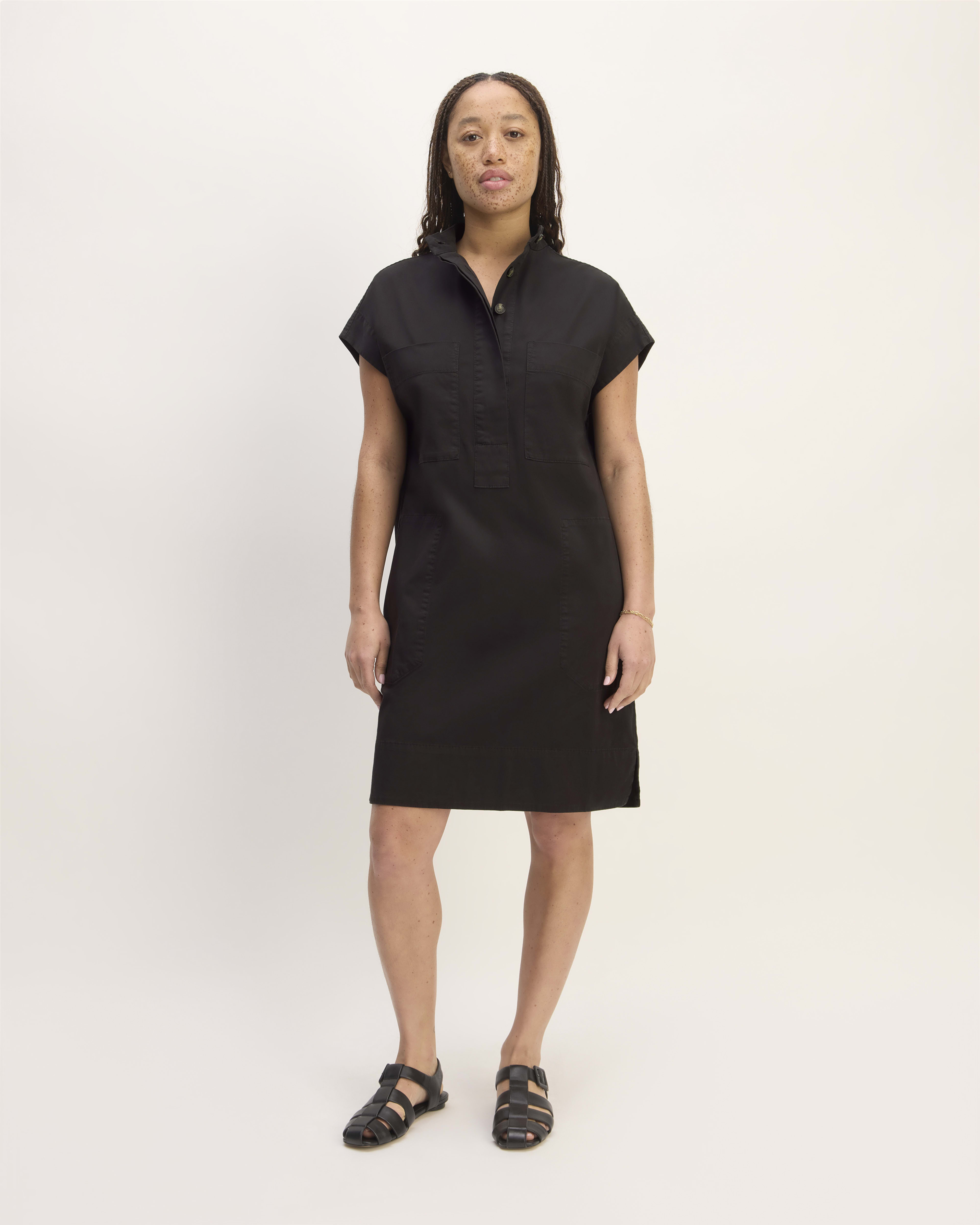 The Easy Workwear Dress Black – Everlane