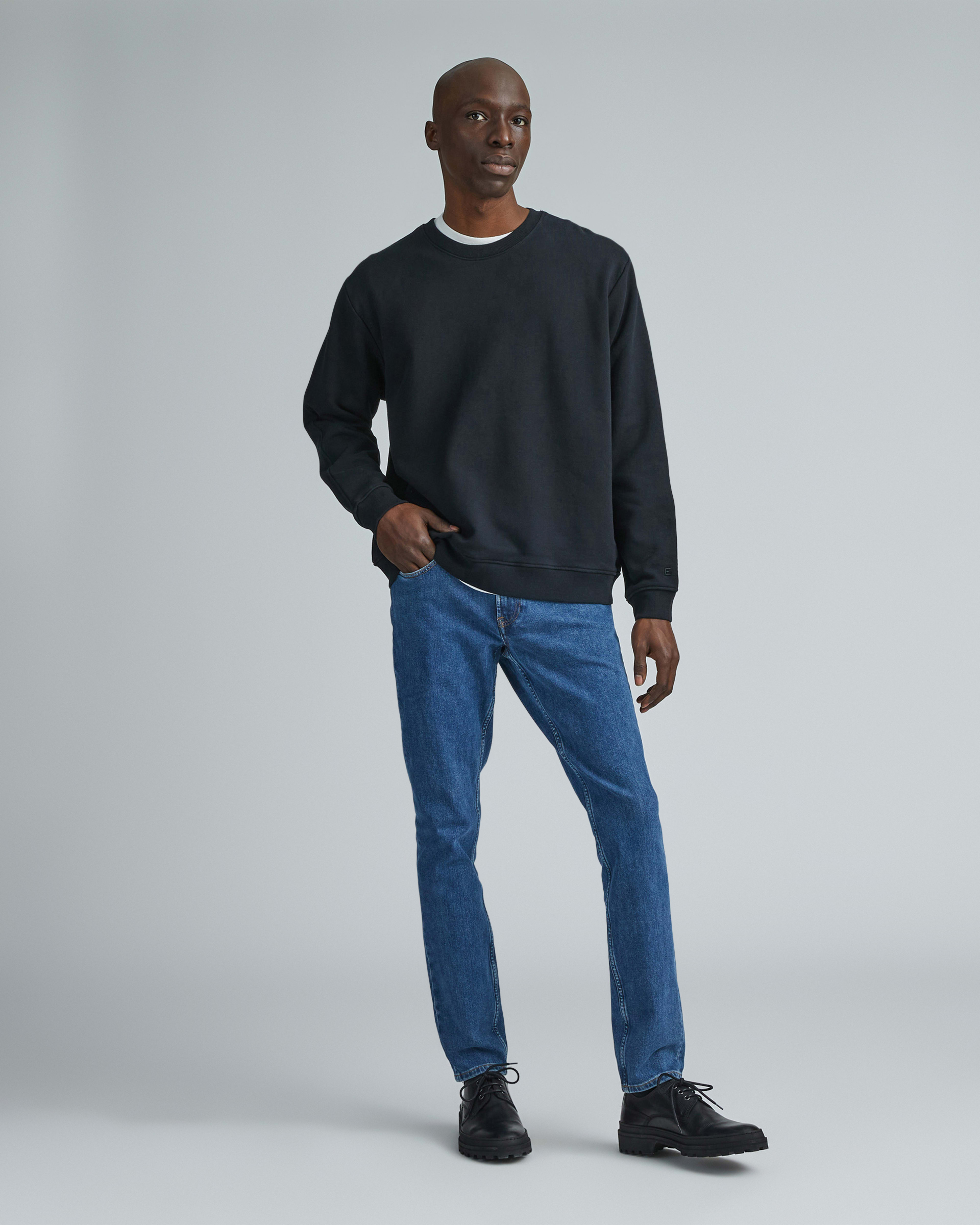 The Slim 4Way Stretch Organic Jean Uniform Marine Everlane