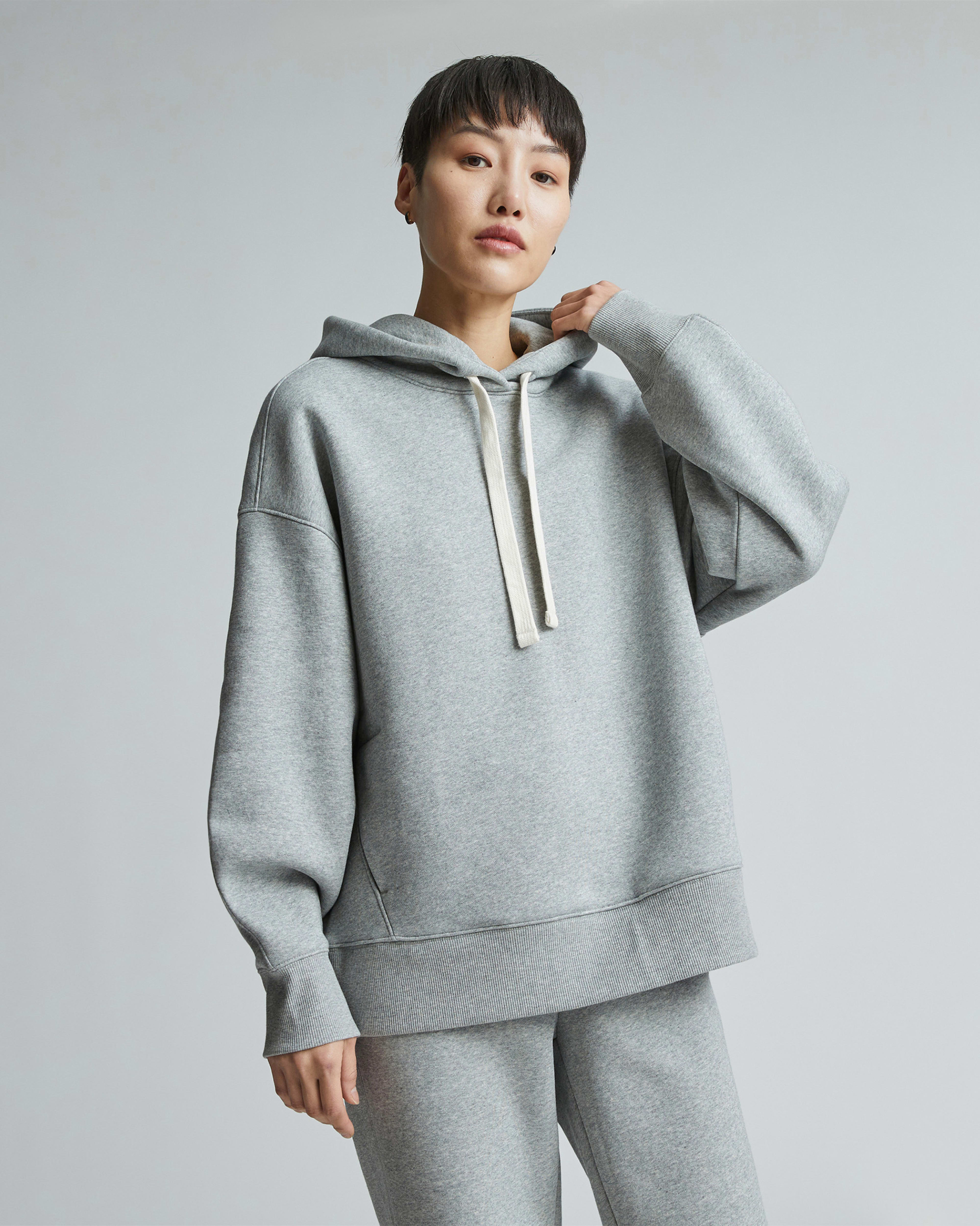 Grey Zip Hoodie Womens Oversized, Grey Zip Sweatshirt