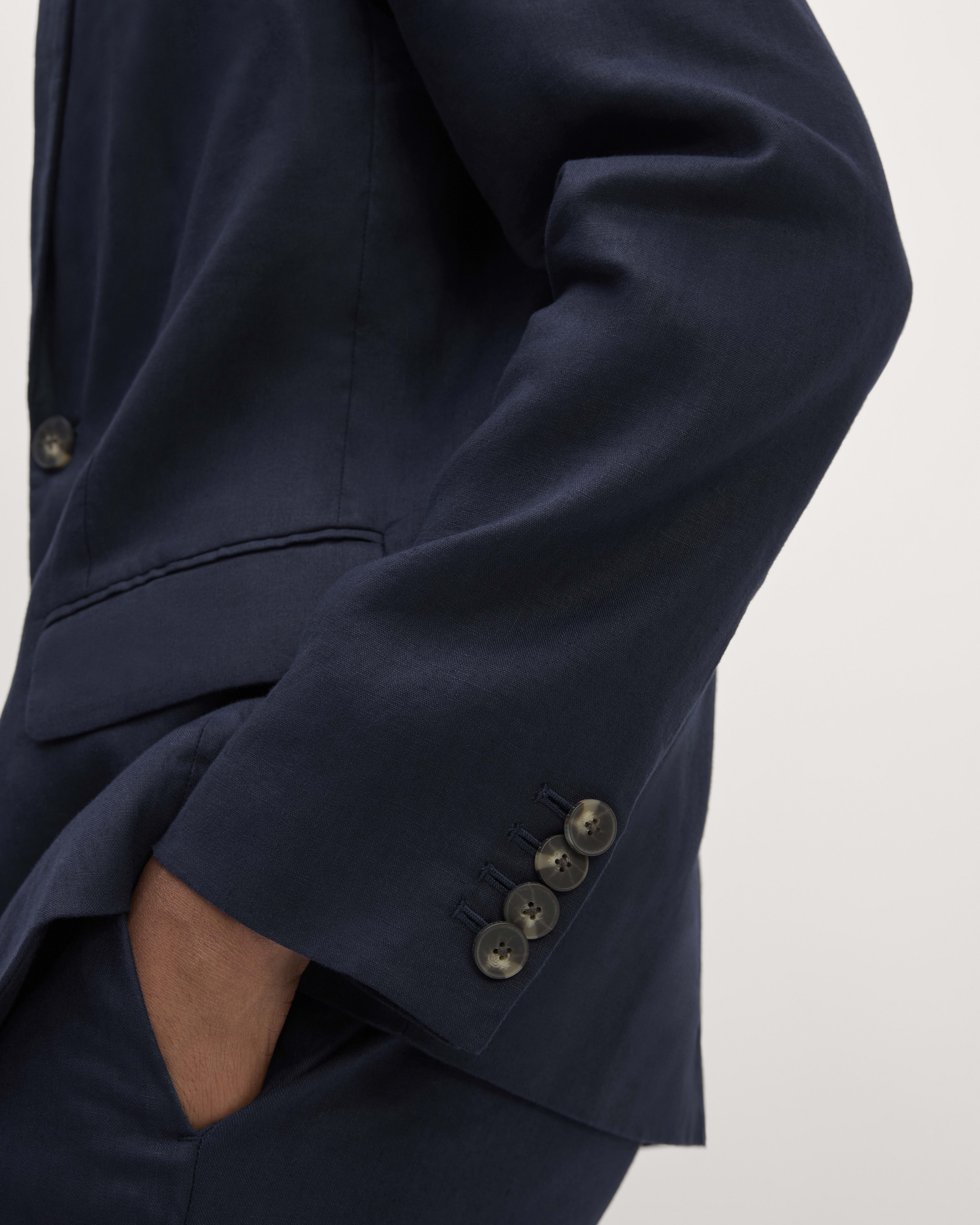 Mens Linen Blazer - Navy Linen Sport Coat - Summer Blazer main image 0