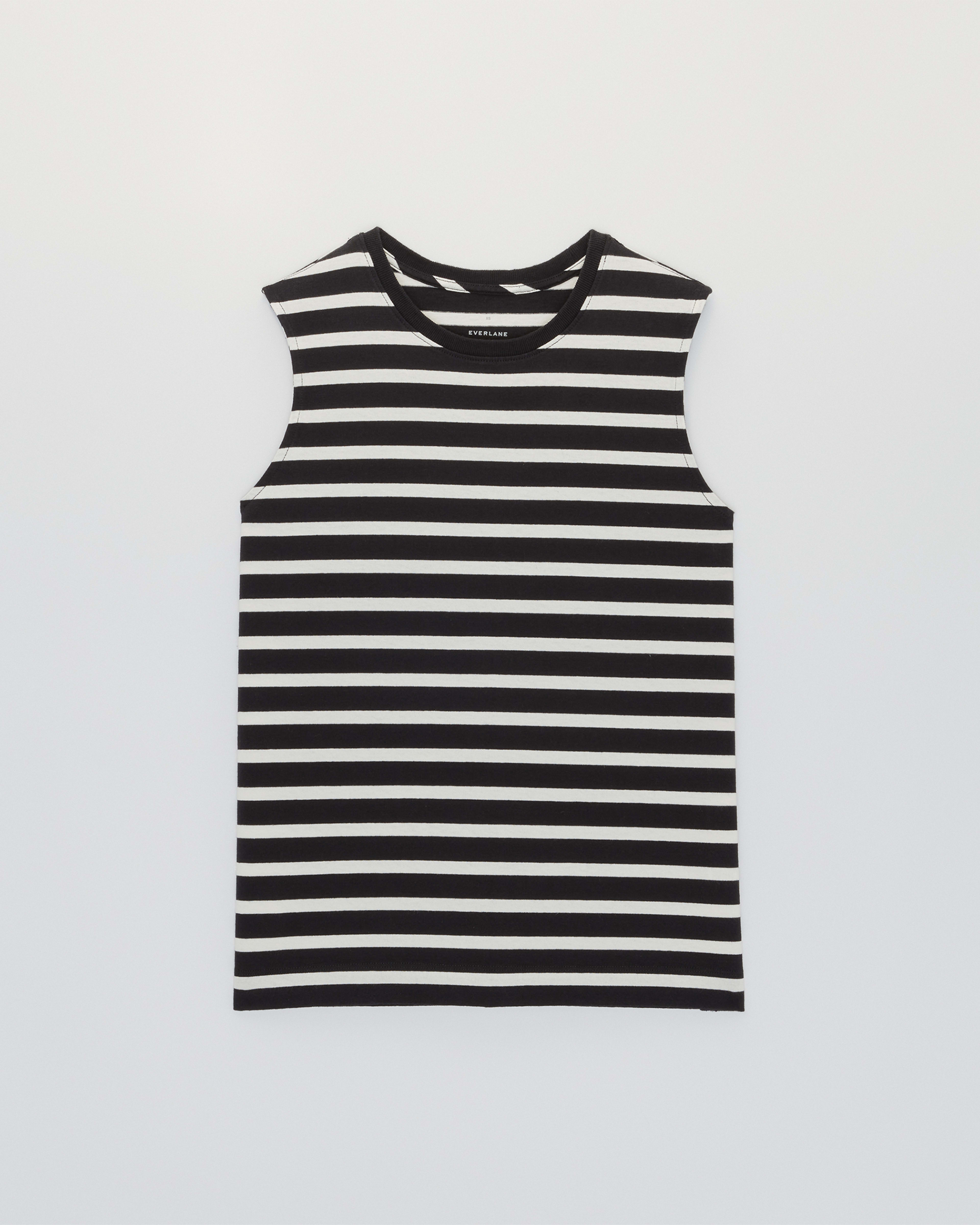 The Premium Weight Muscle Tee Black / Canvas Tan – Everlane