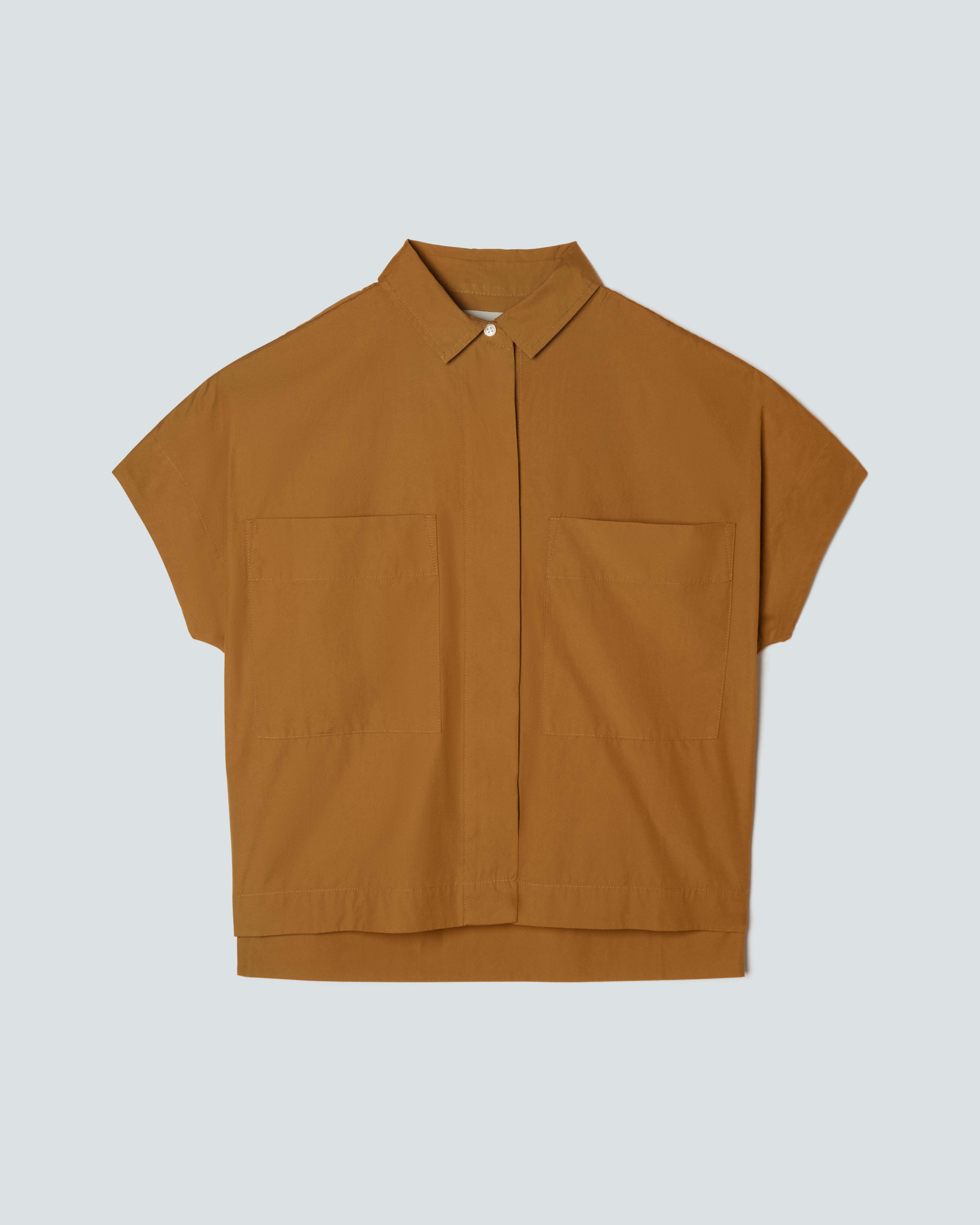 The ShortSleeve Box Shirt Tawny Brown Everlane