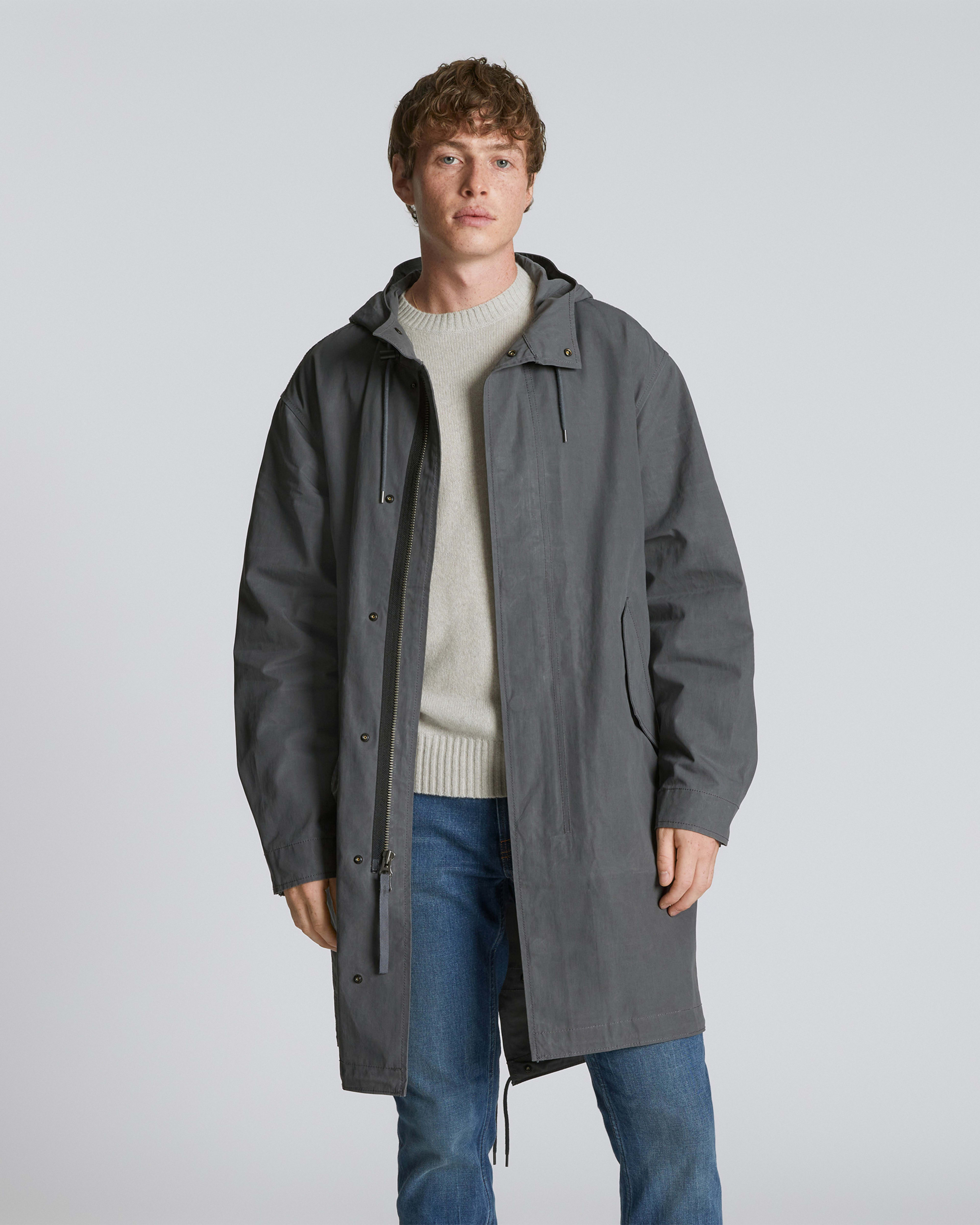 The Waxed Cotton Parka Slate Everlane