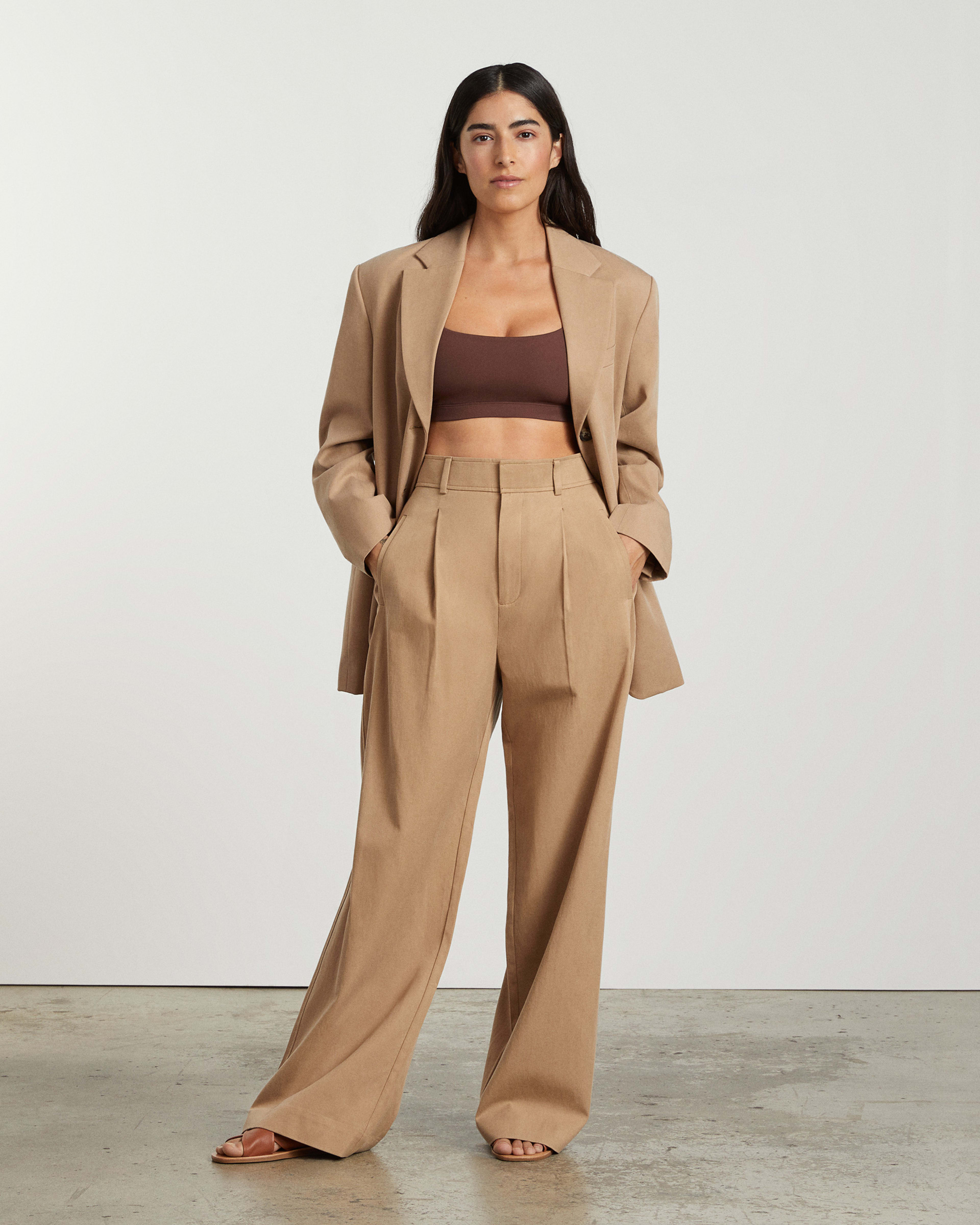 Zara High Waisted Trousers Curvy