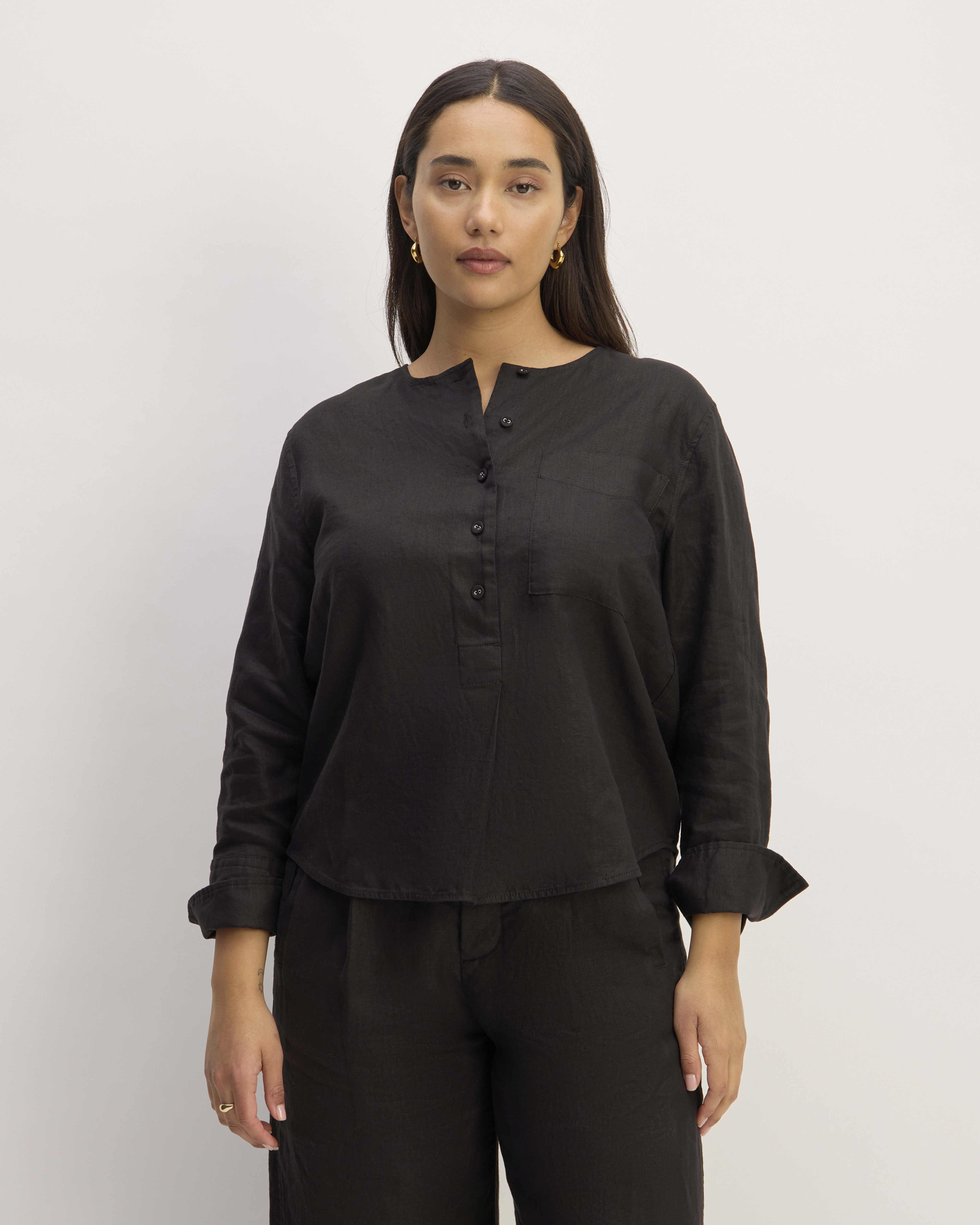Brilliant Basics Women's Long Sleeve Shirt - Black