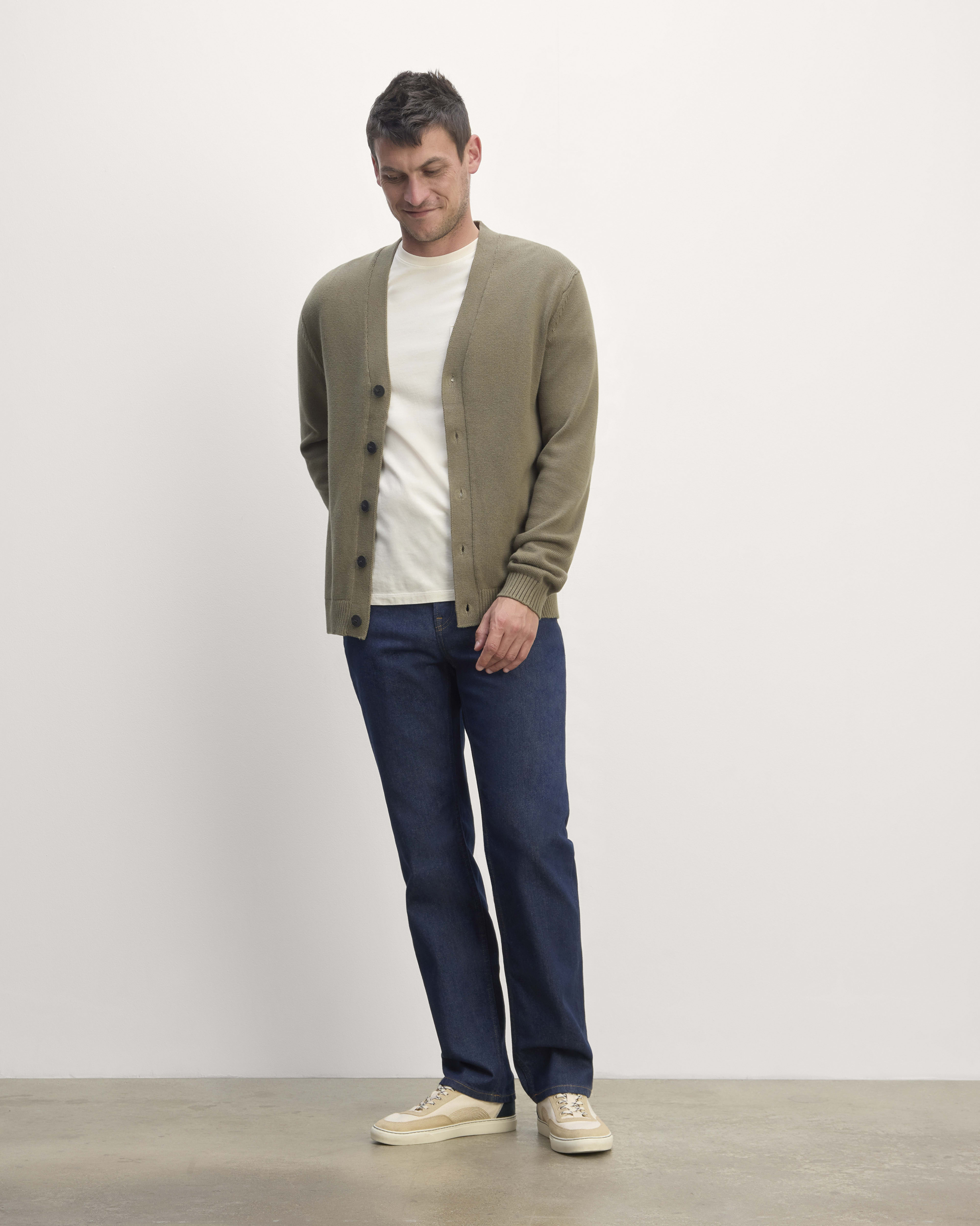 Men s Sweaters Cashmere Cardigans Crewnecks in Green Fall Clothing Outfits Everlane