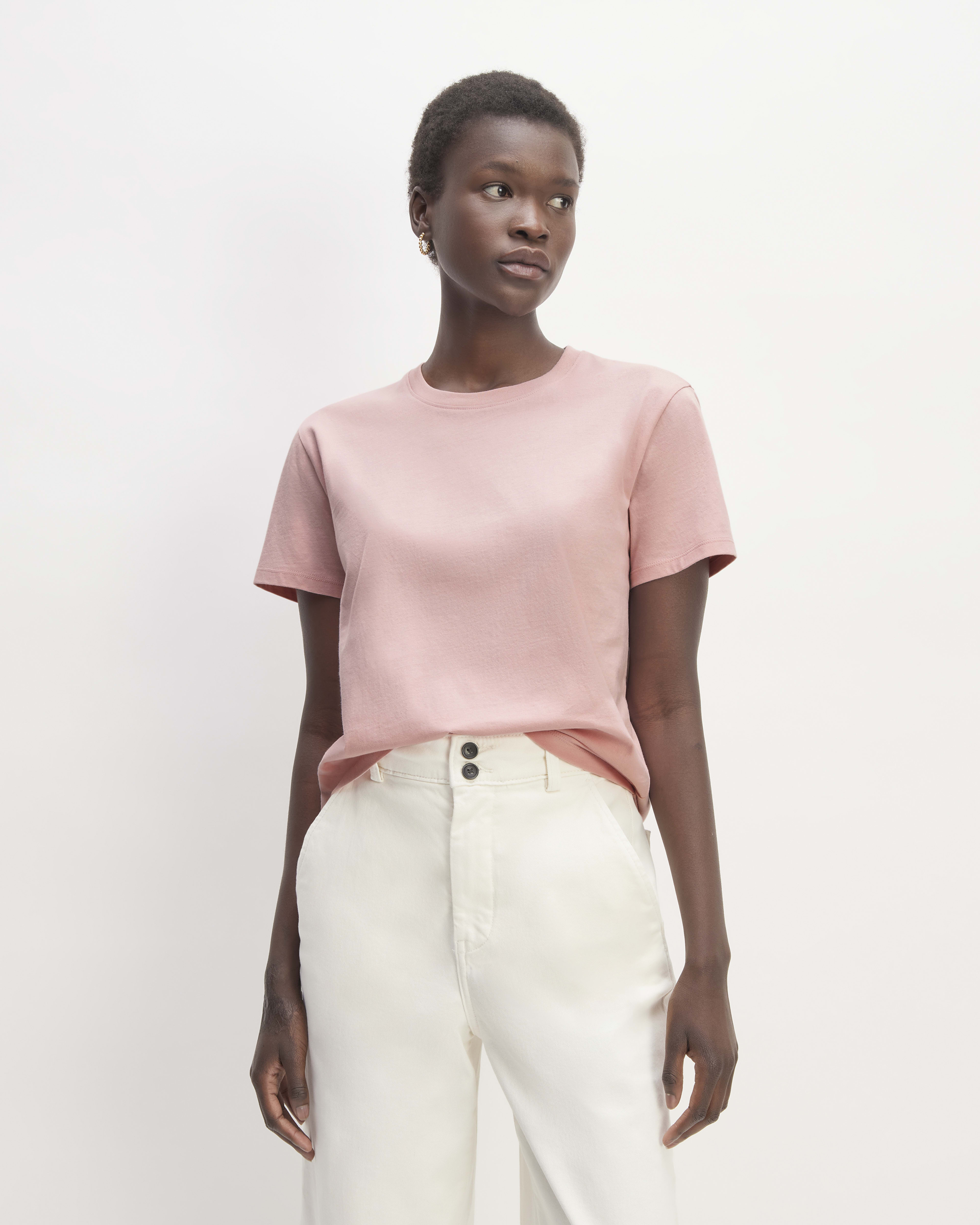 Women s Tops T Shirts Blouses Shirts in Pink Everlane
