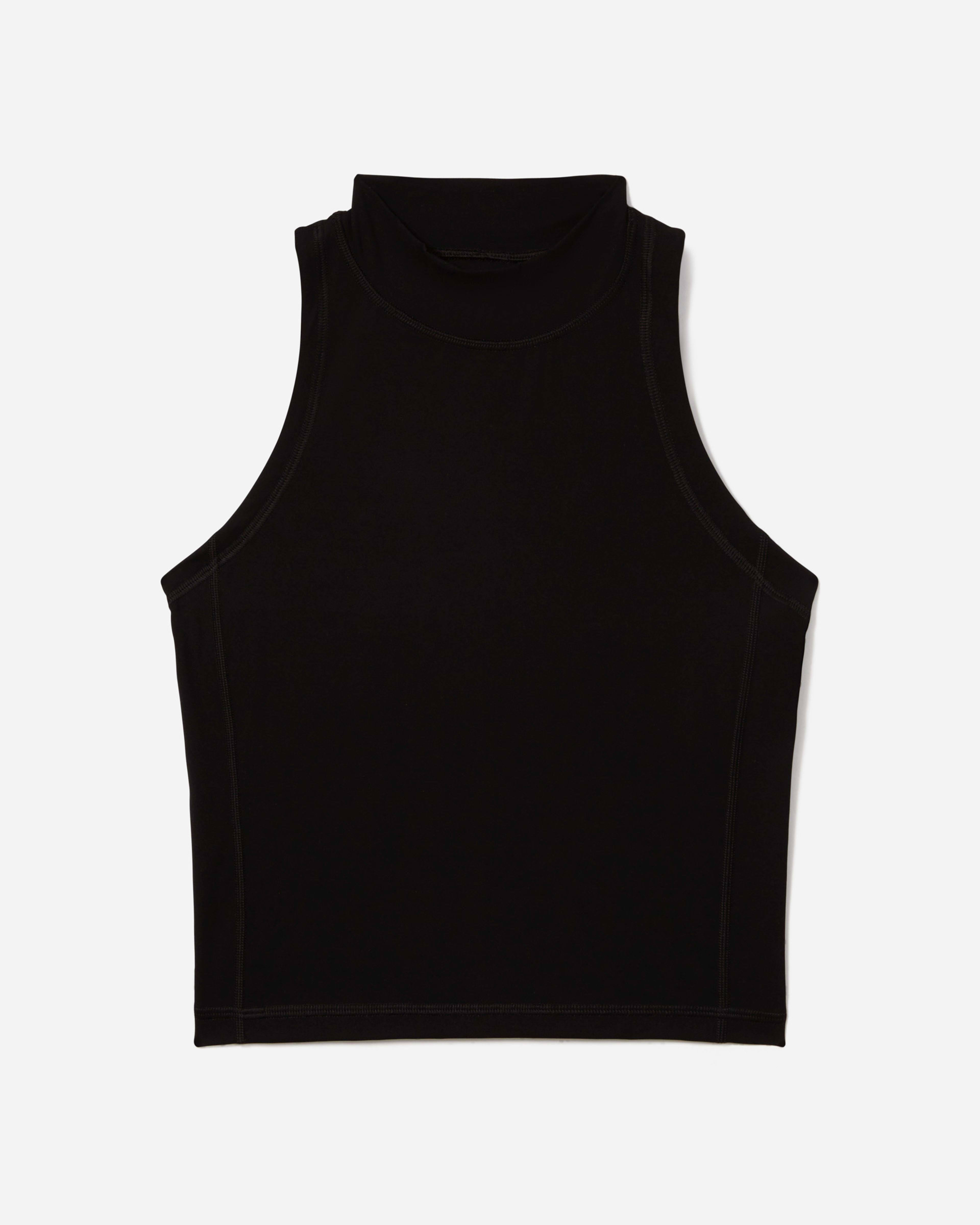 The Perform Mockneck Tank Black – Everlane