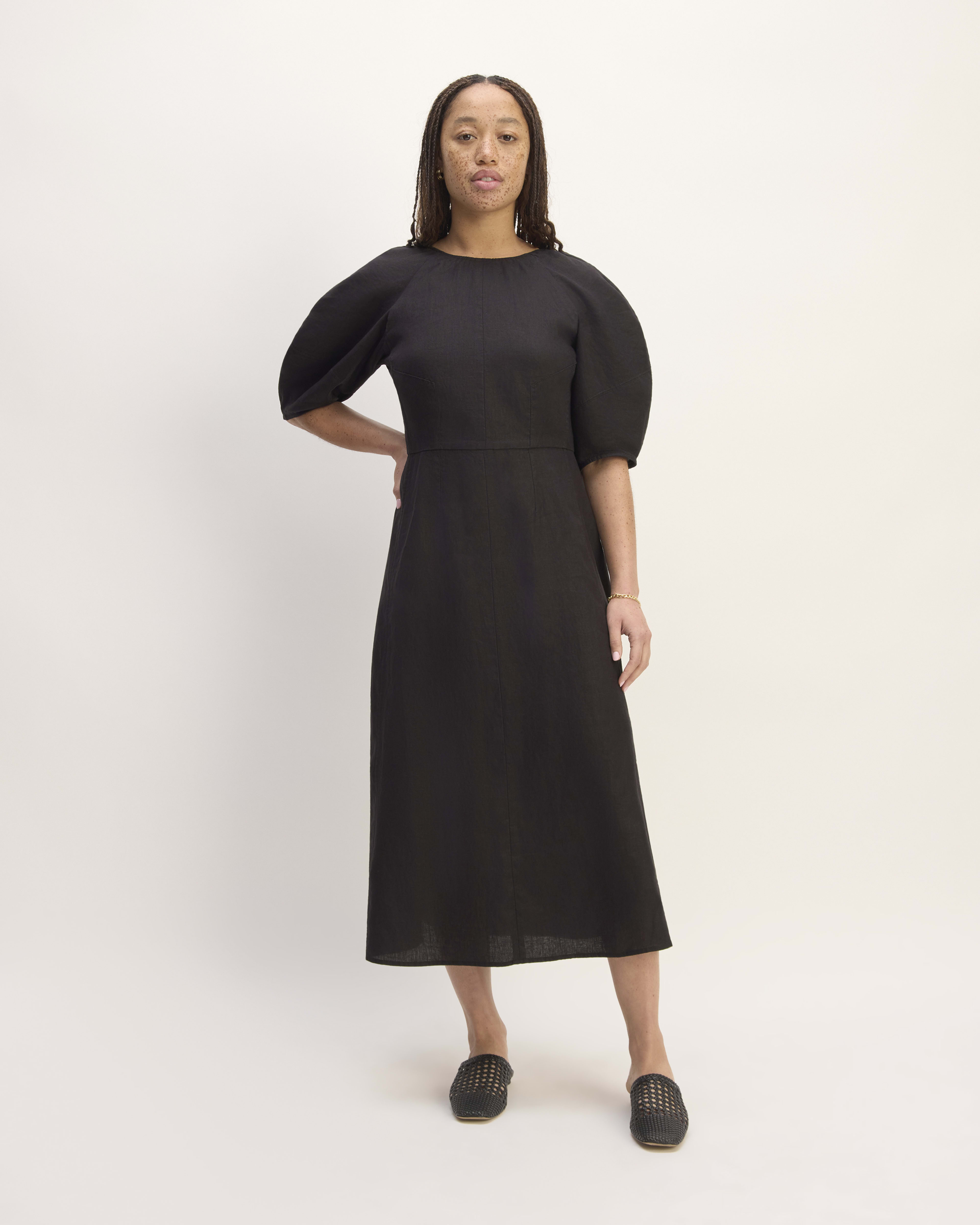 Black Midi Dresses, Black Mid Length Dresses