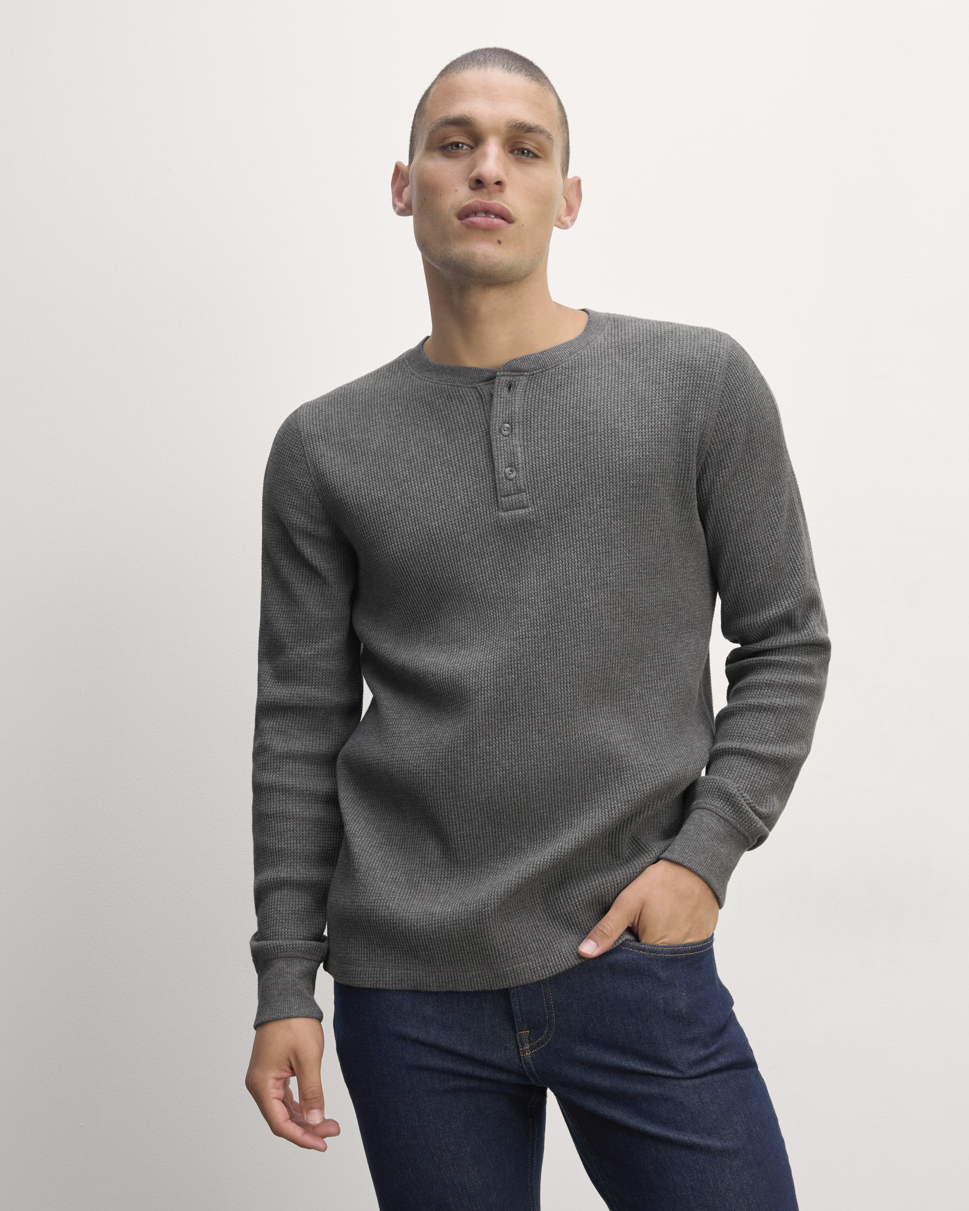 Everlane waffle knit sweater top