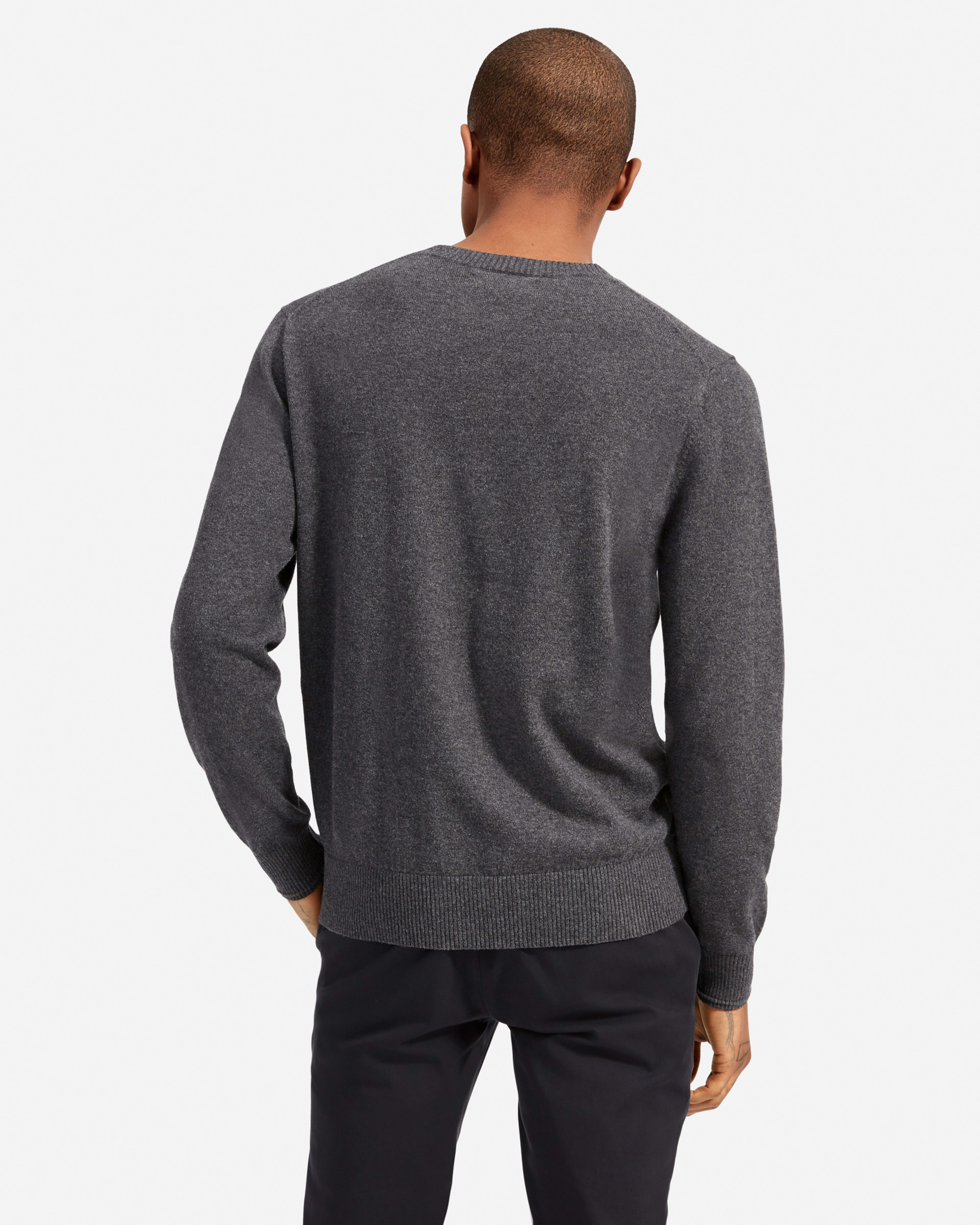 The No-Sweat Sweater | Uniform Heathered Ash – Everlane