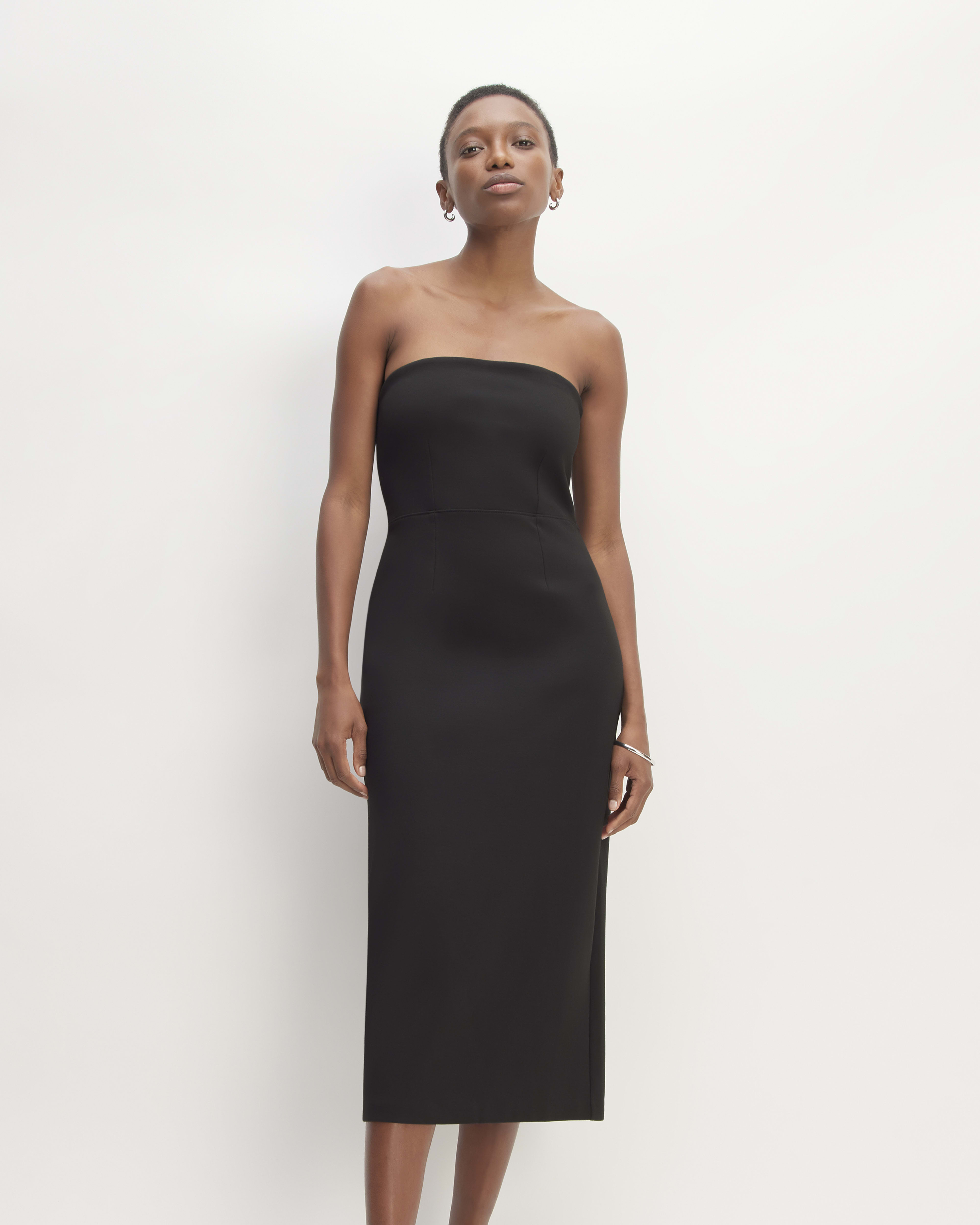 The Dream Strapless Dress Black – Everlane