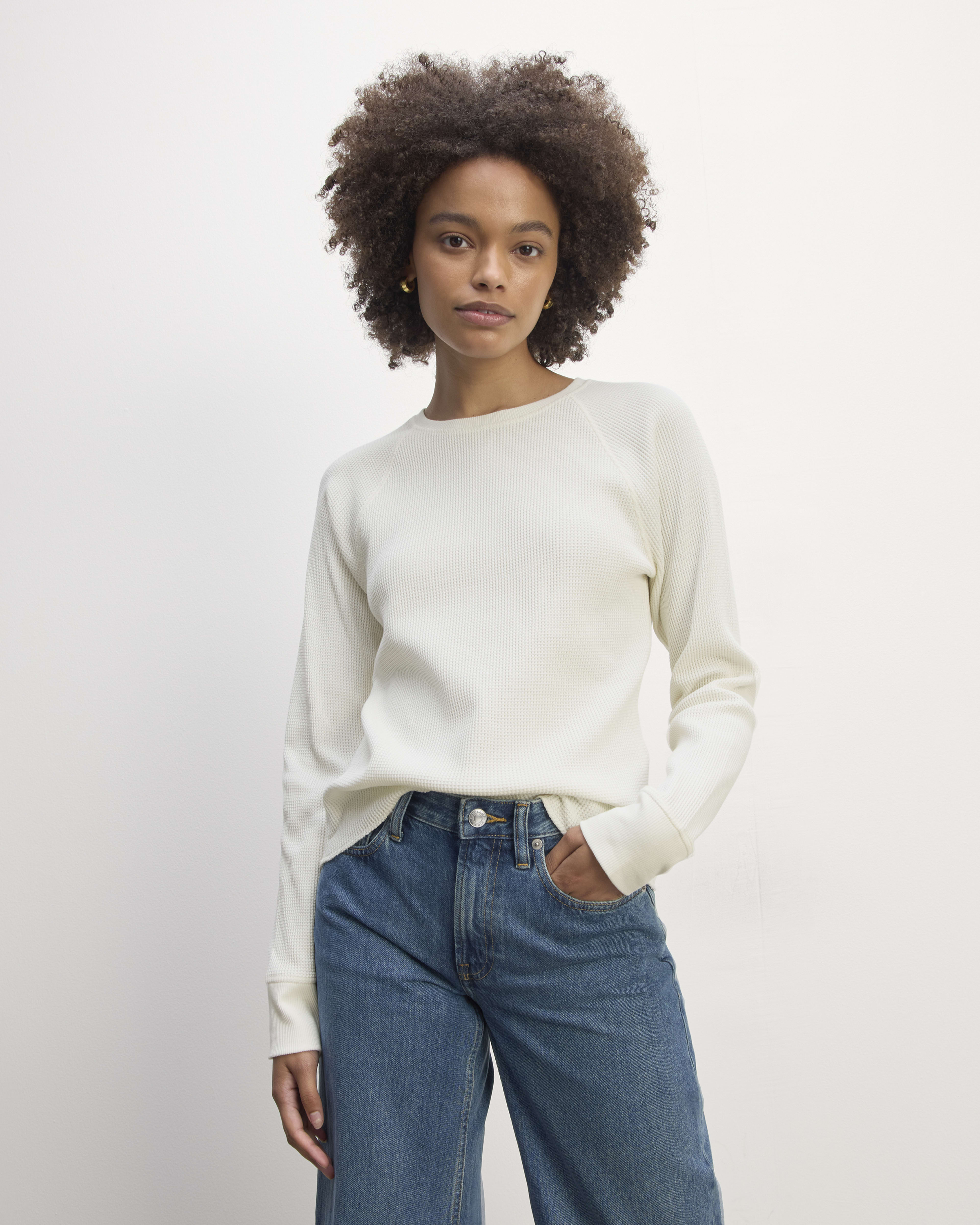 Everlane cashmere waffle crew deals