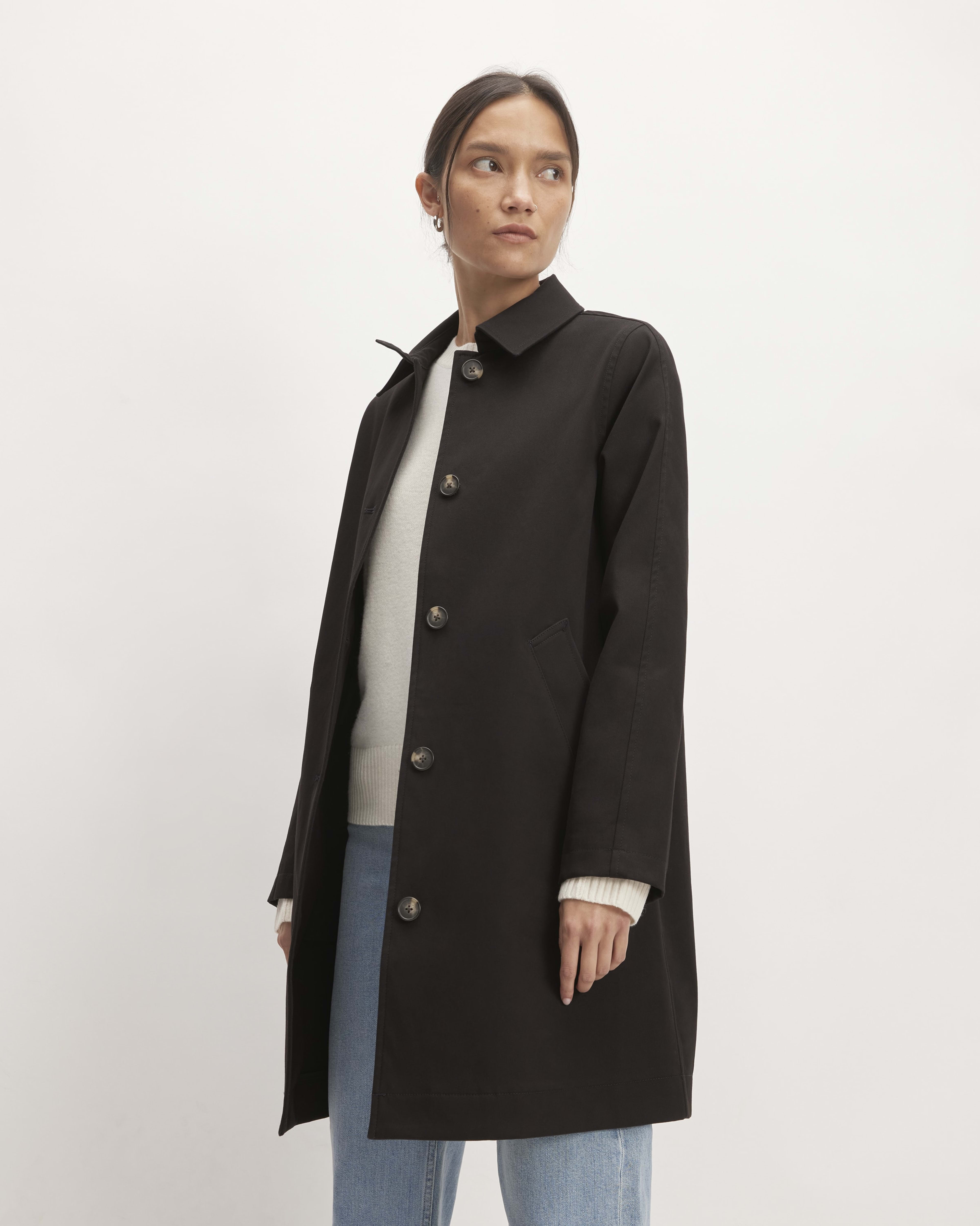 Ladies mac with hood sales
