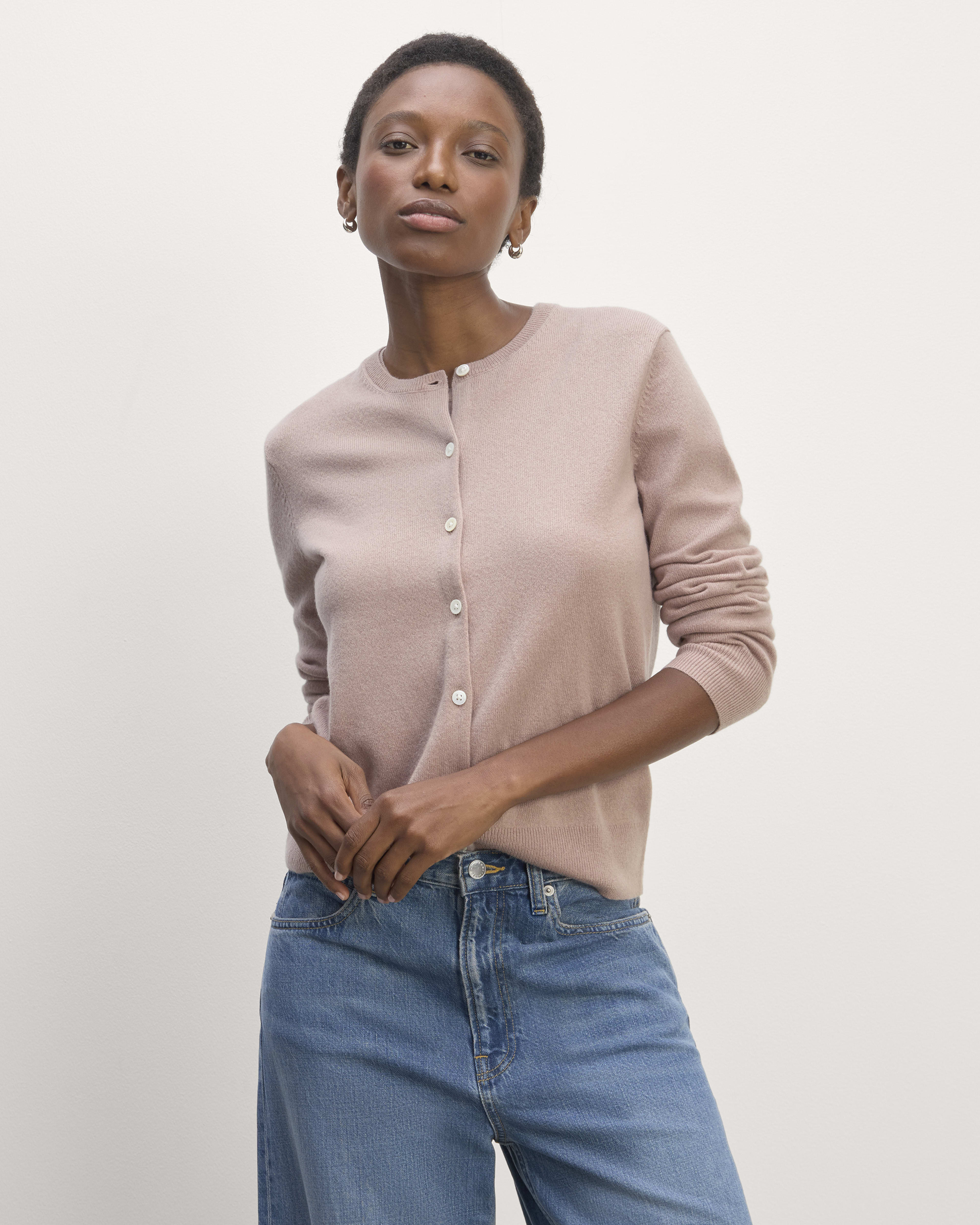 Women s Sweaters Cardigans in Pink Everlane