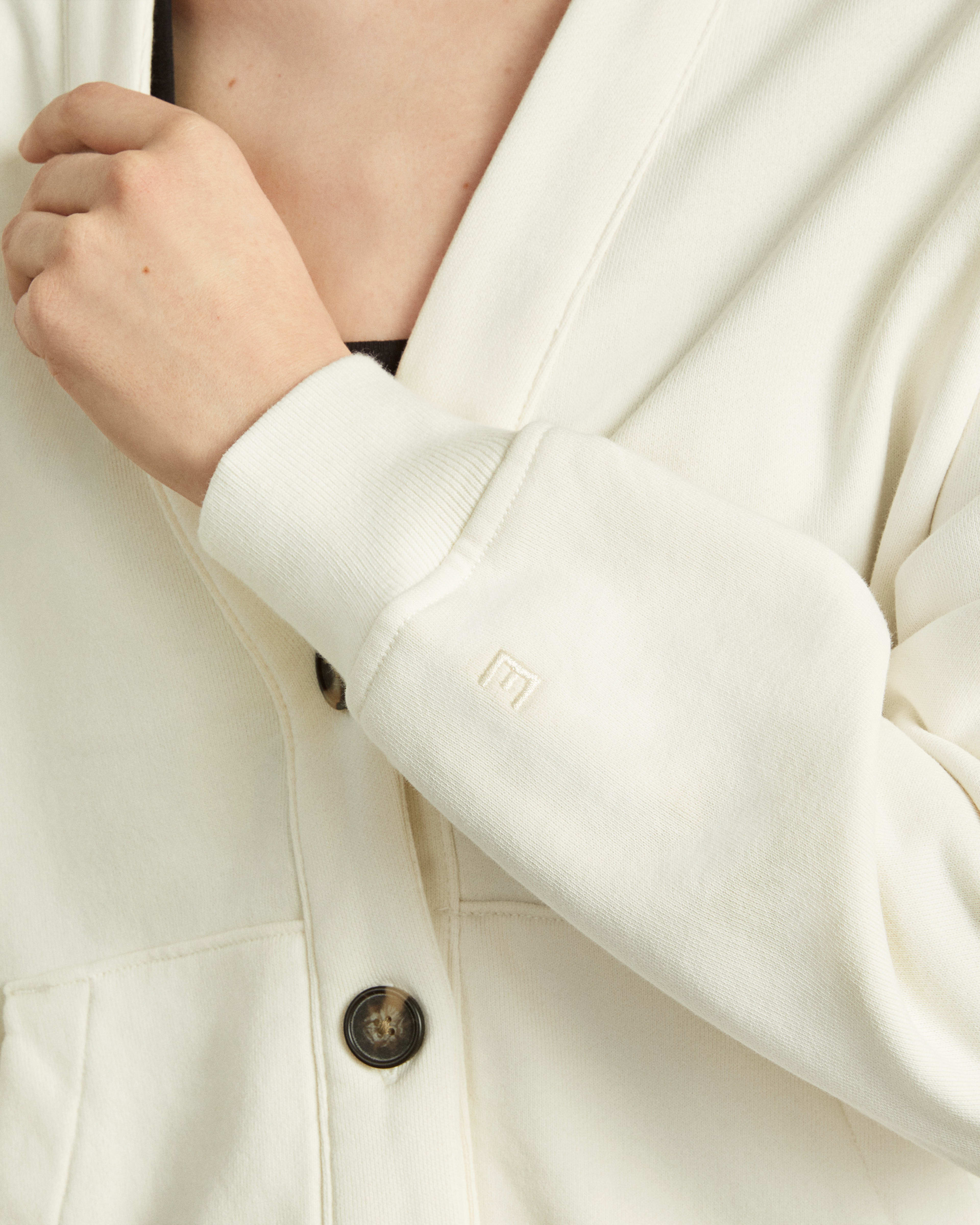 The Organic Cotton Varsity Cardigan Canvas Everlane