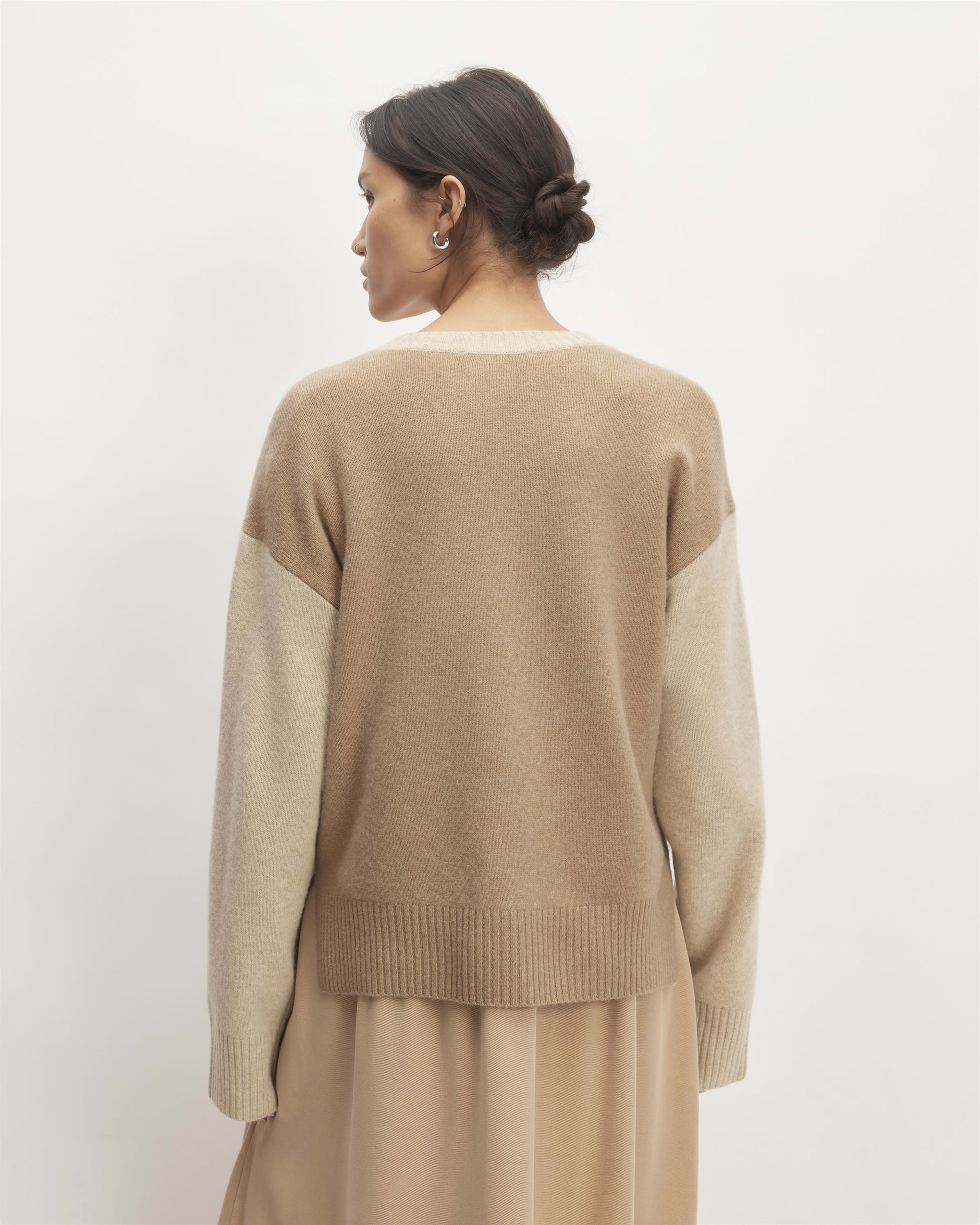 The Good Merino Wool Crewneck Sweater Light Camel / Dark Oat Everlane