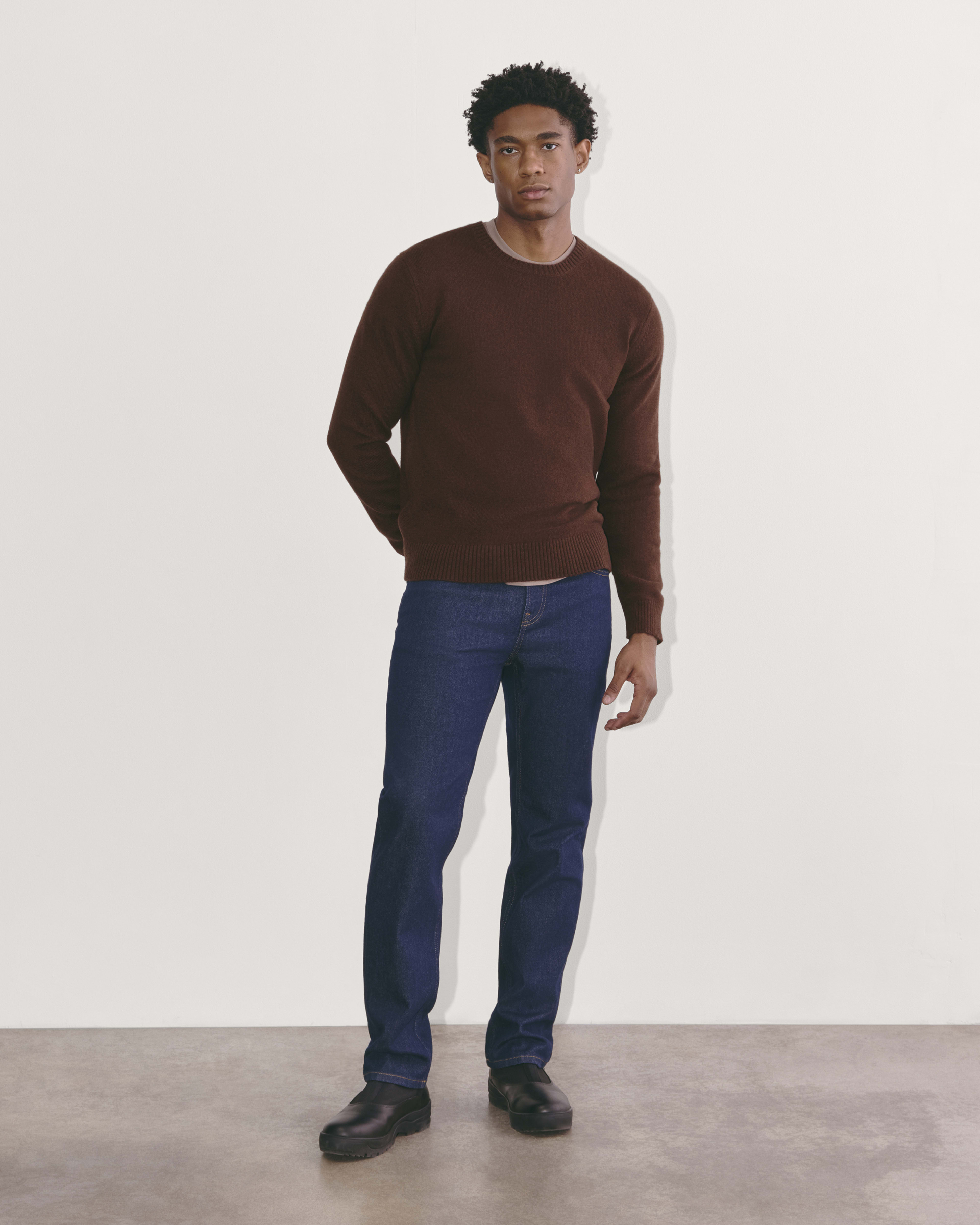 Mens merino crew neck sweater sale