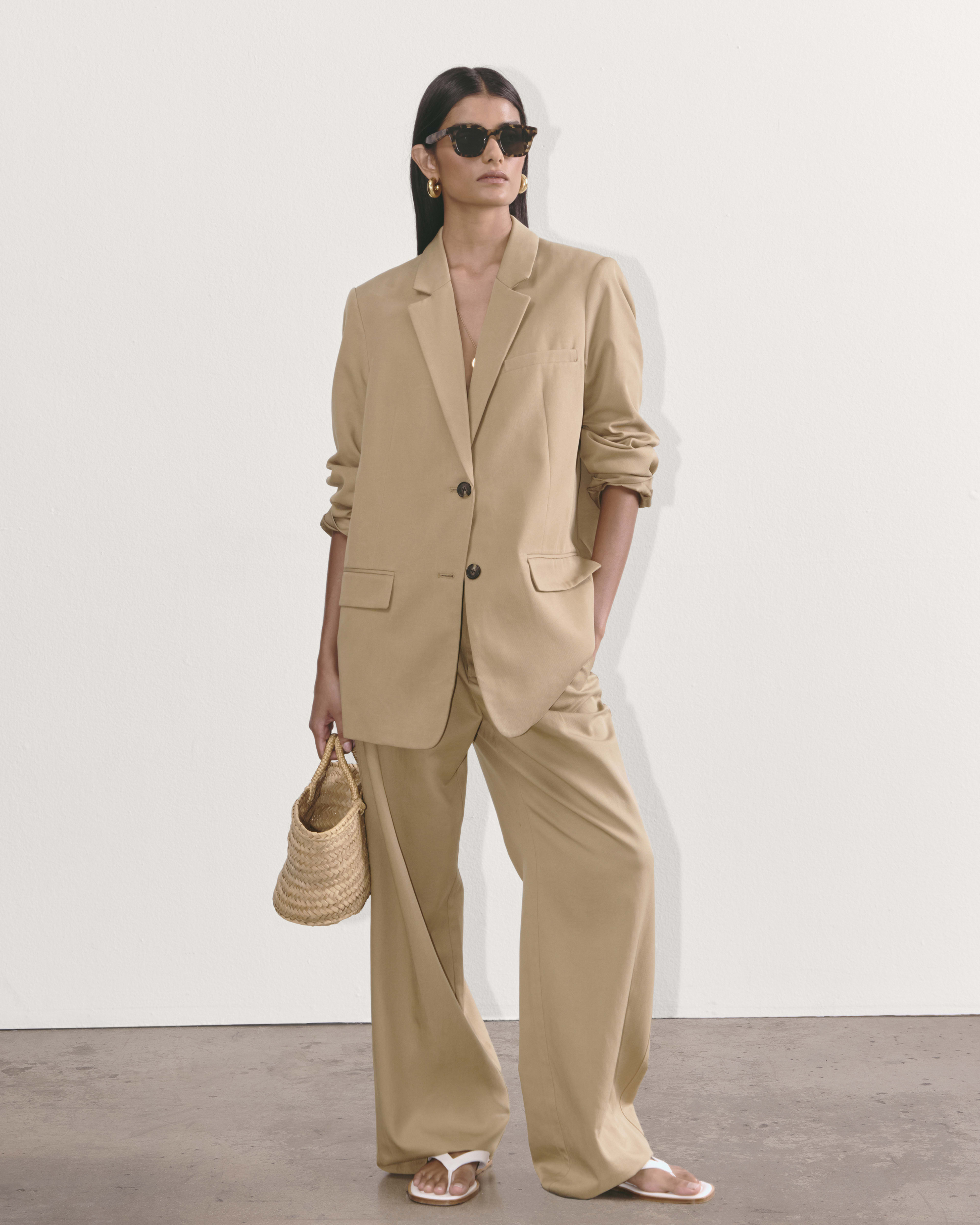The Draper Pleated Pant in Buttersmooth