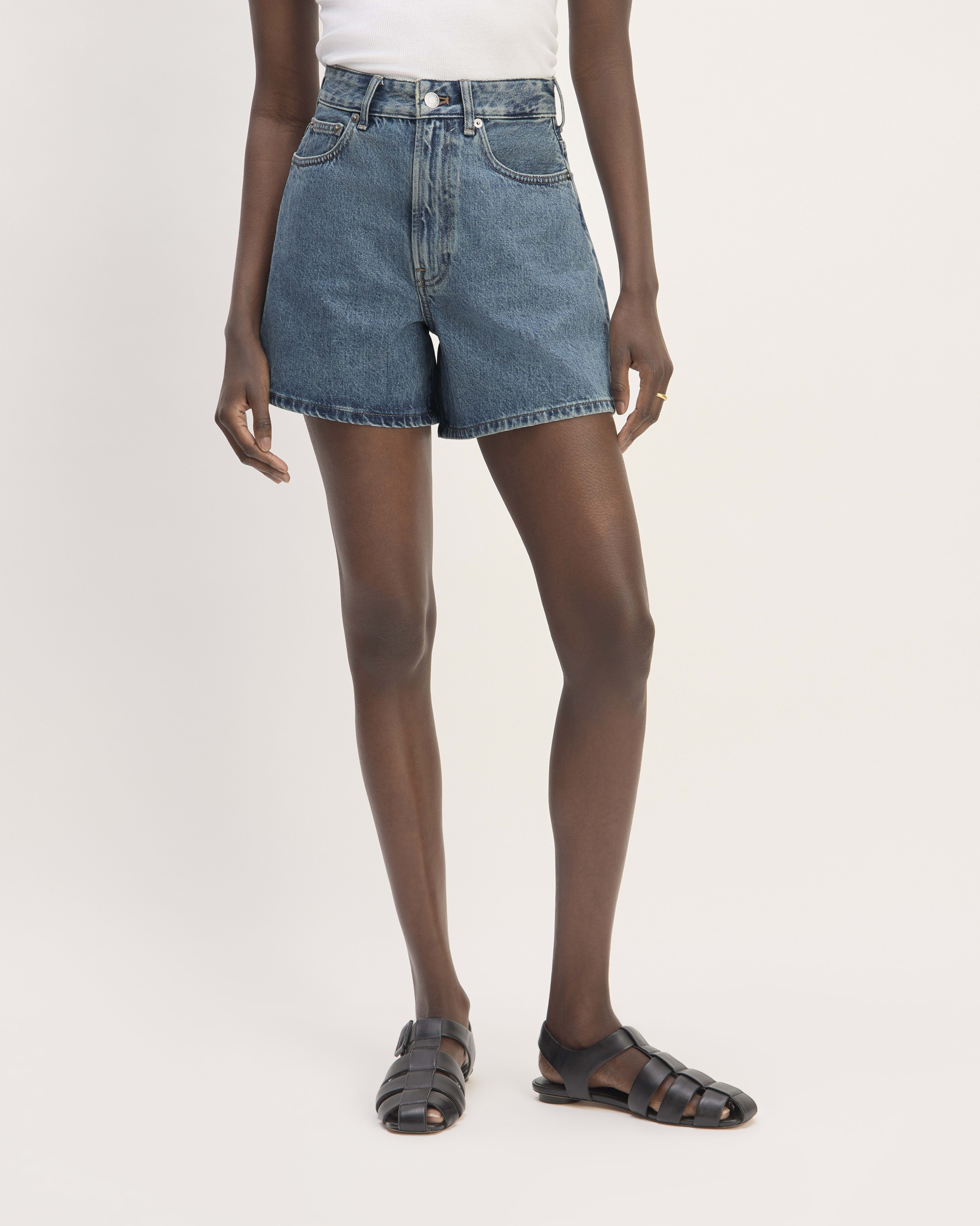 Retro Ins Street Love A-line Denim Shorts For Women main image 0