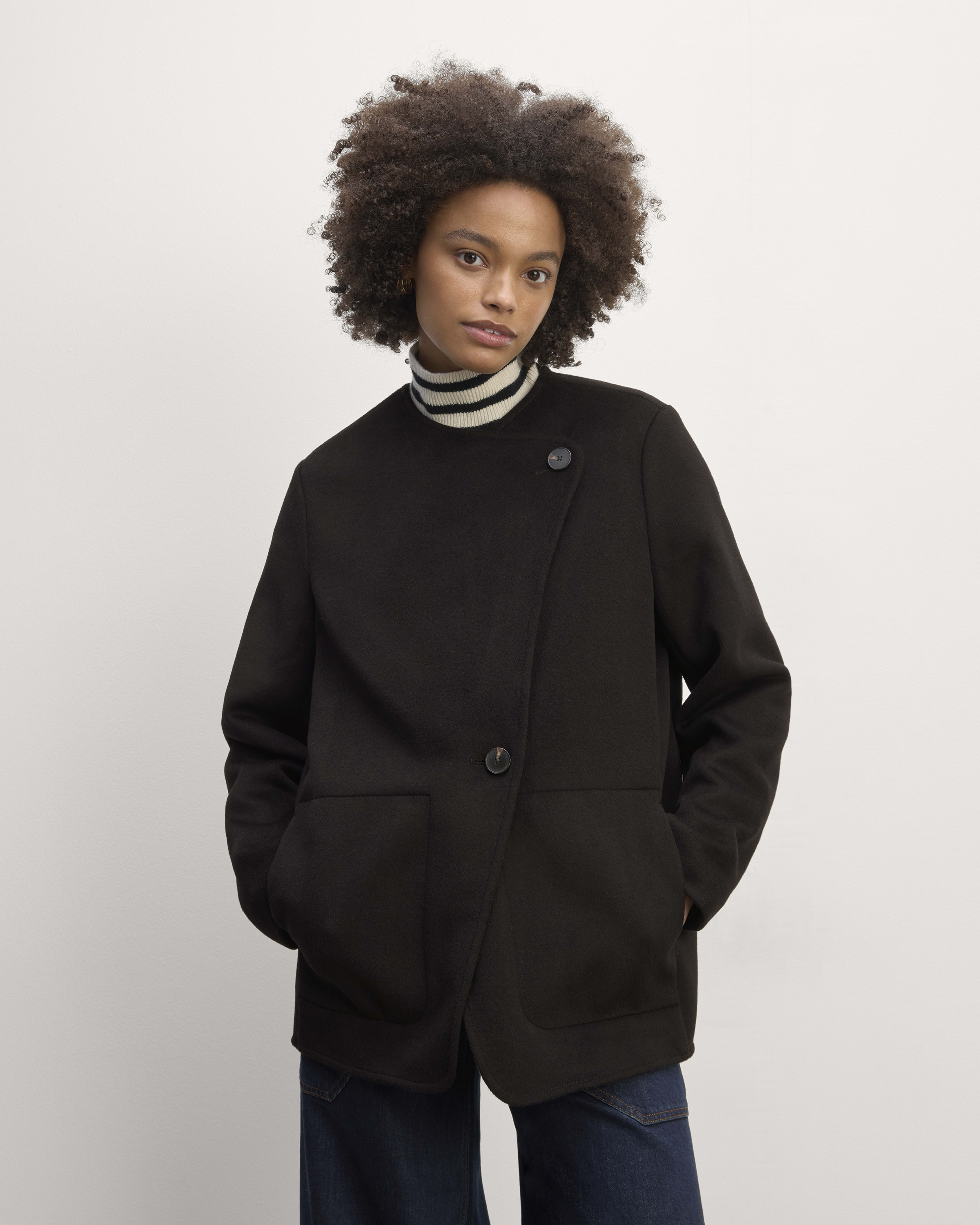 The October Coat Black Everlane