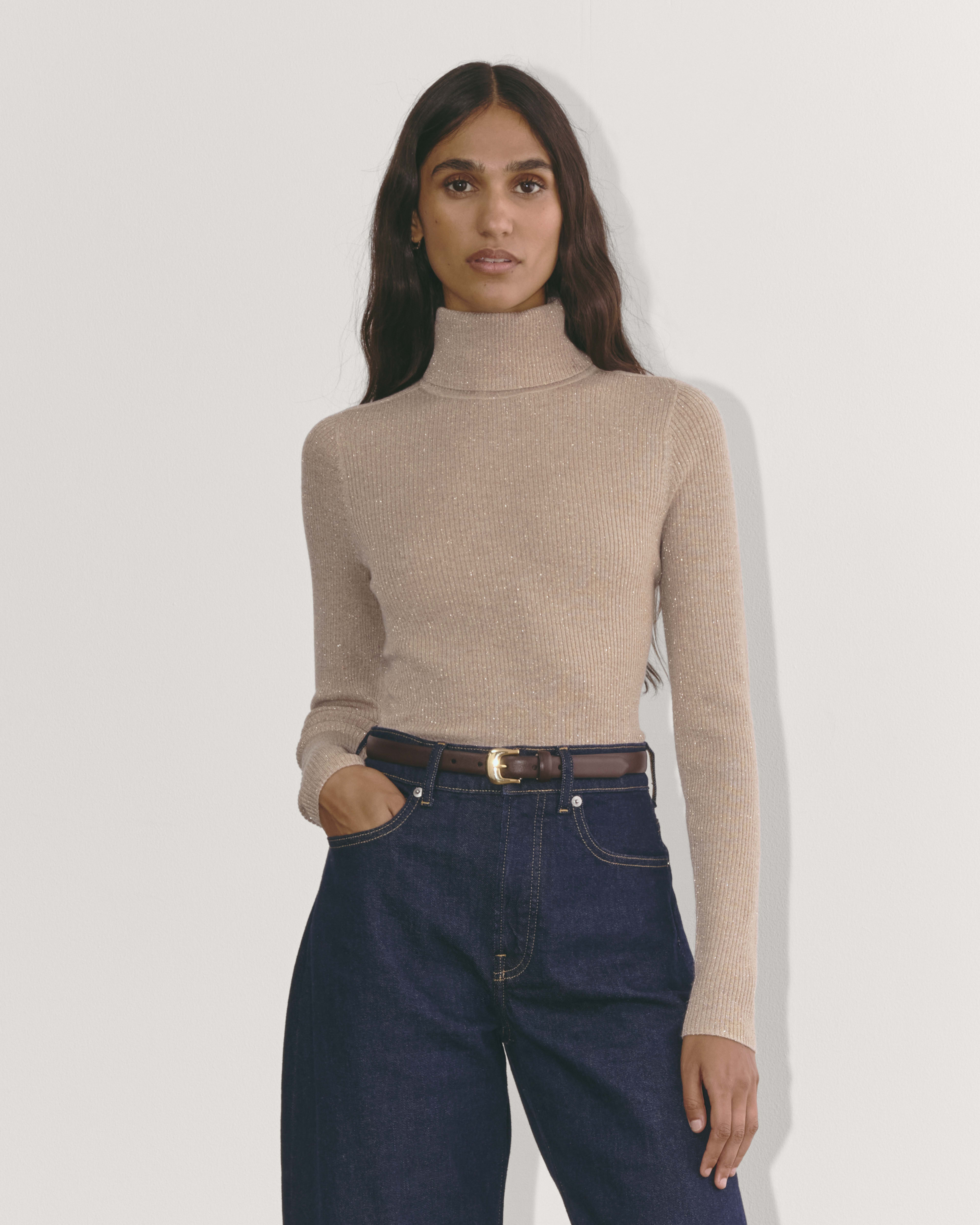 Rose gold turtleneck clearance