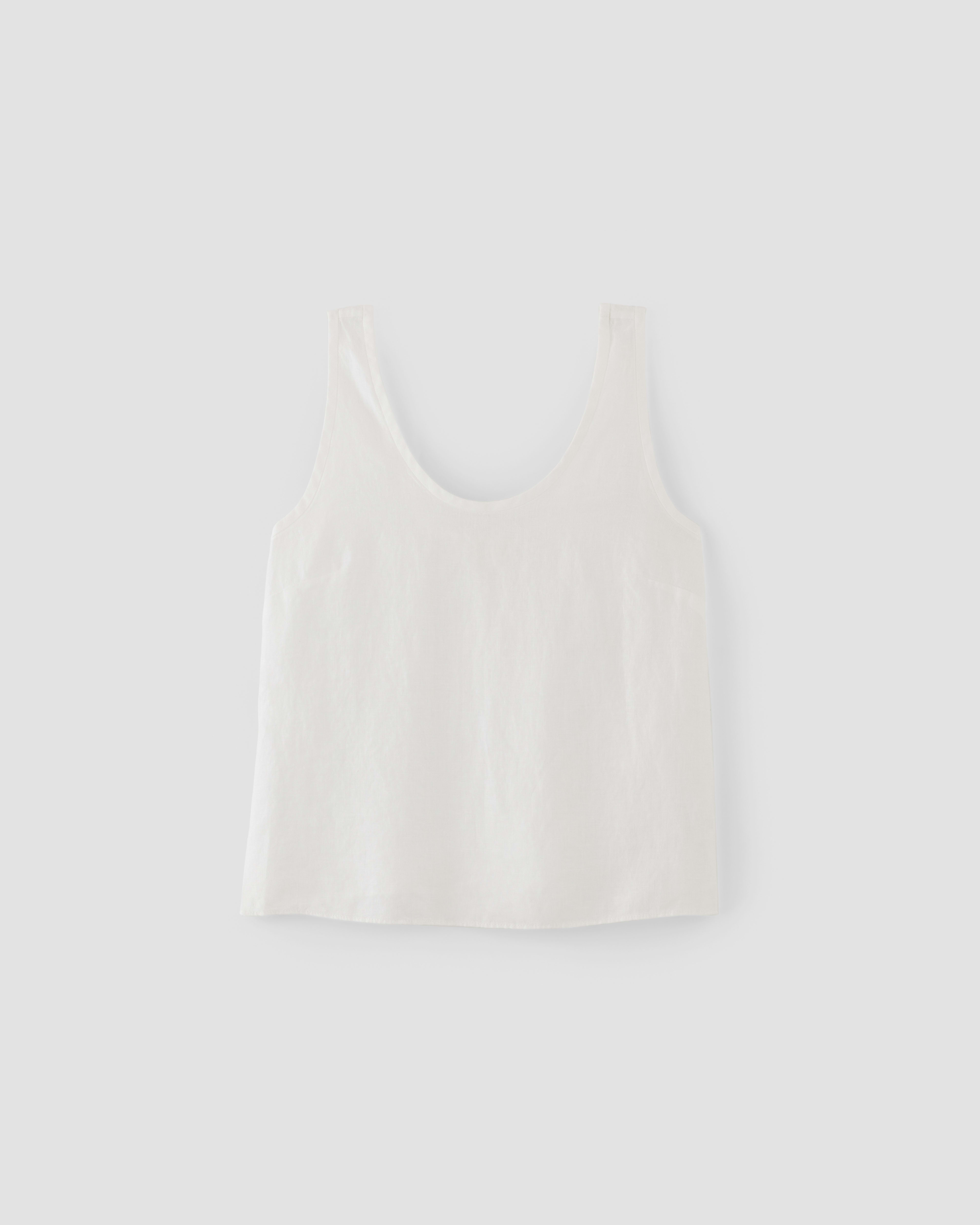 Linen Scoop Neck Tank