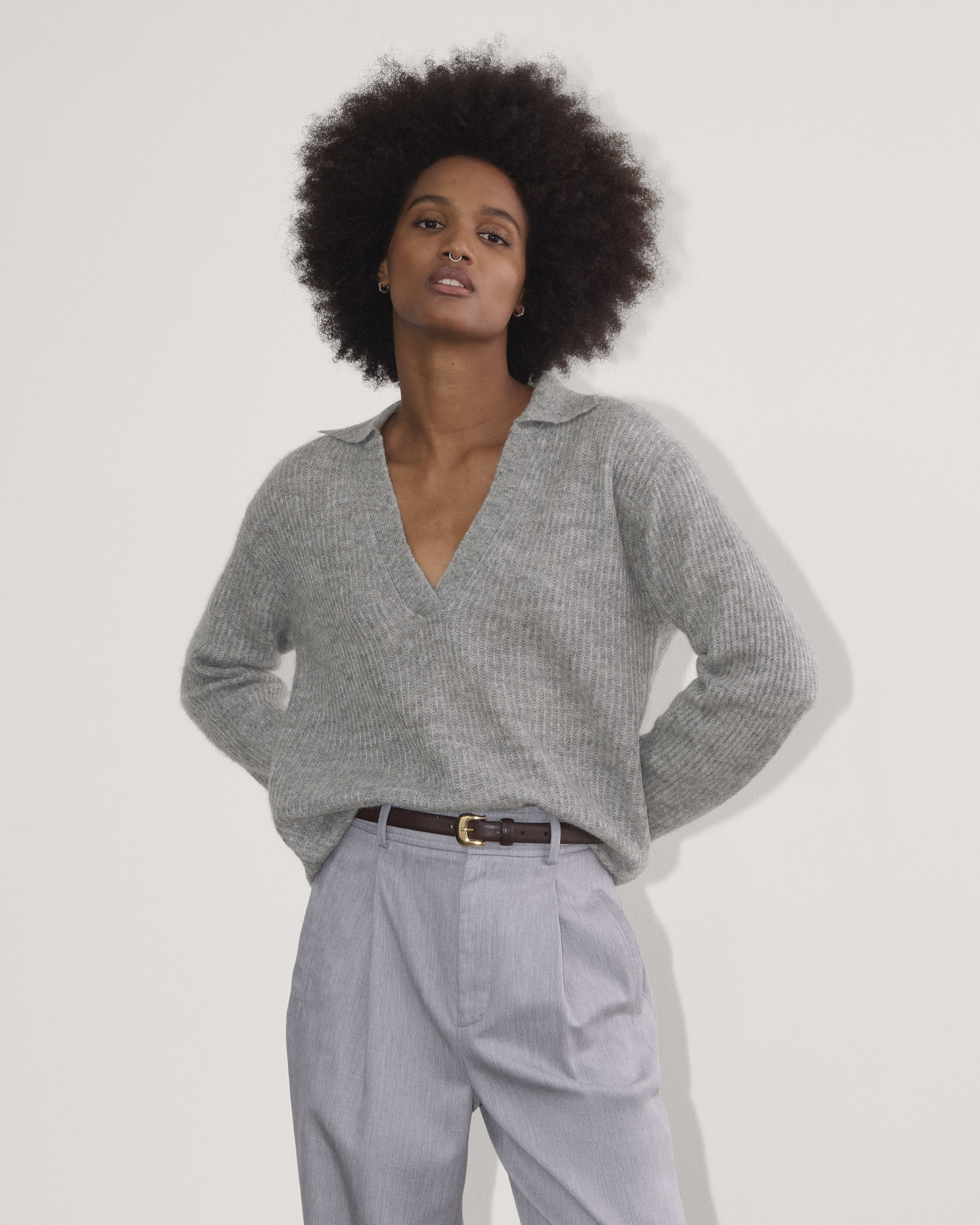 The Oversized Polo in Alpaca