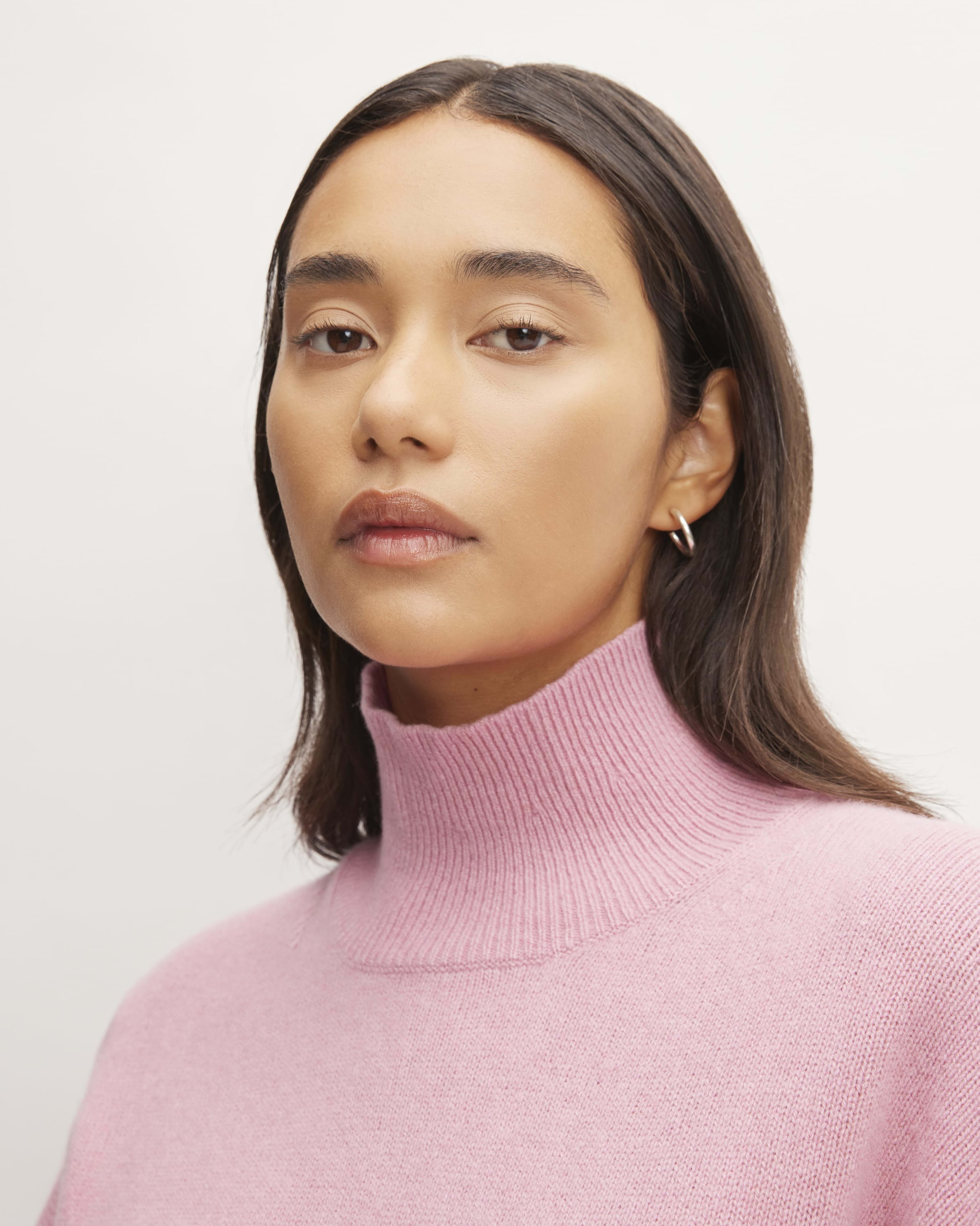 Bisby Ribbed Turtleneck, Bubblegum main image 0