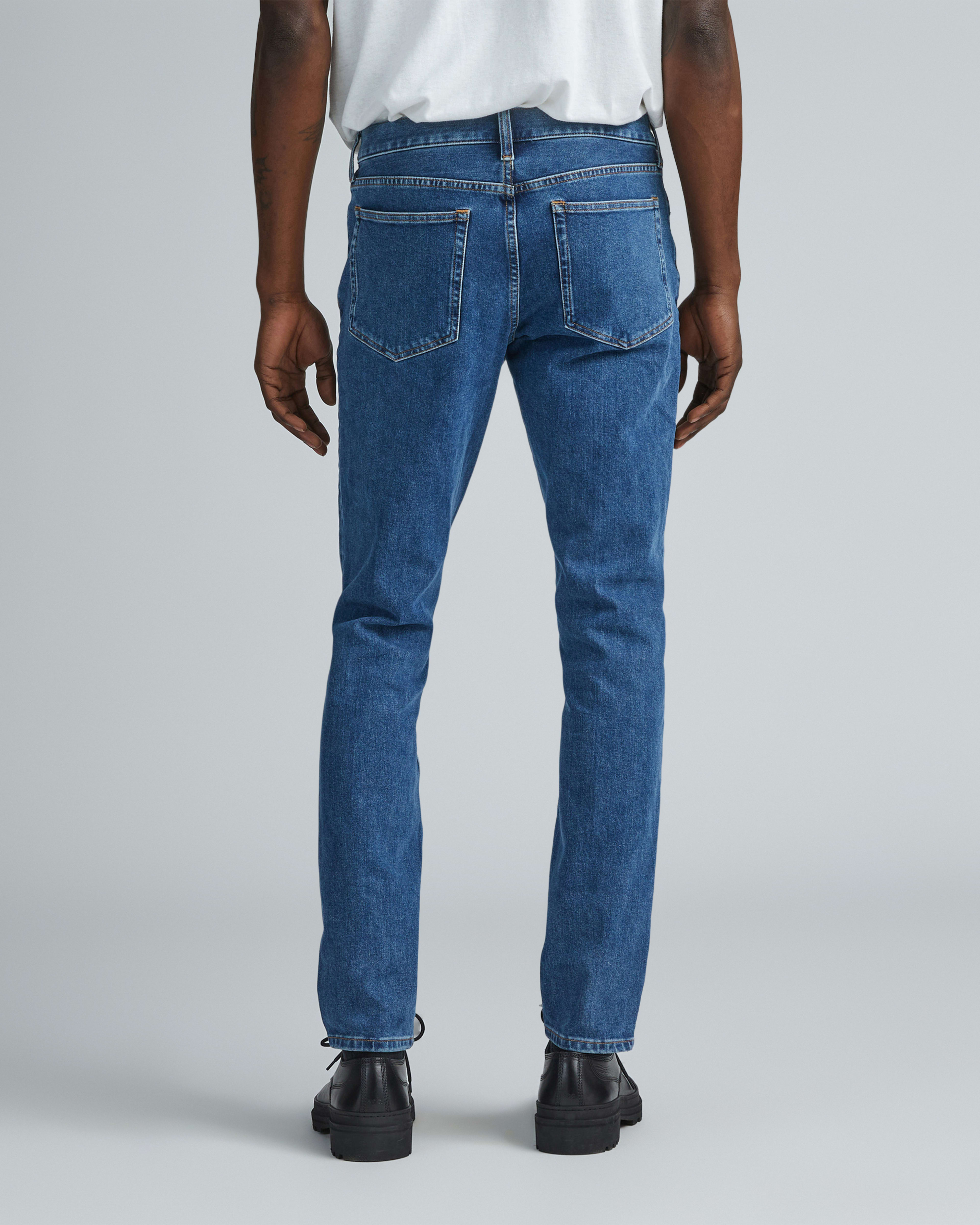 The Slim 4Way Stretch Organic Jean Uniform Marine Everlane